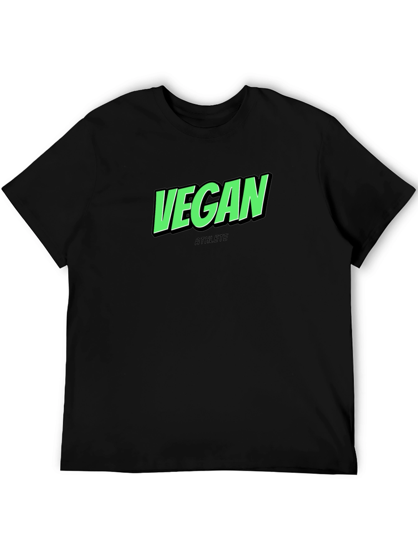 Vegan Athlete Black T-Shirt - Premium Quality