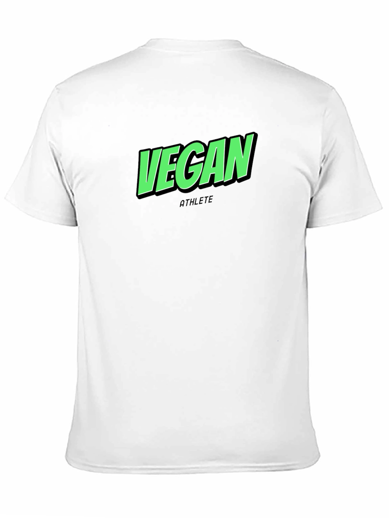 Vegan Athlete Black T-Shirt - Premium Quality