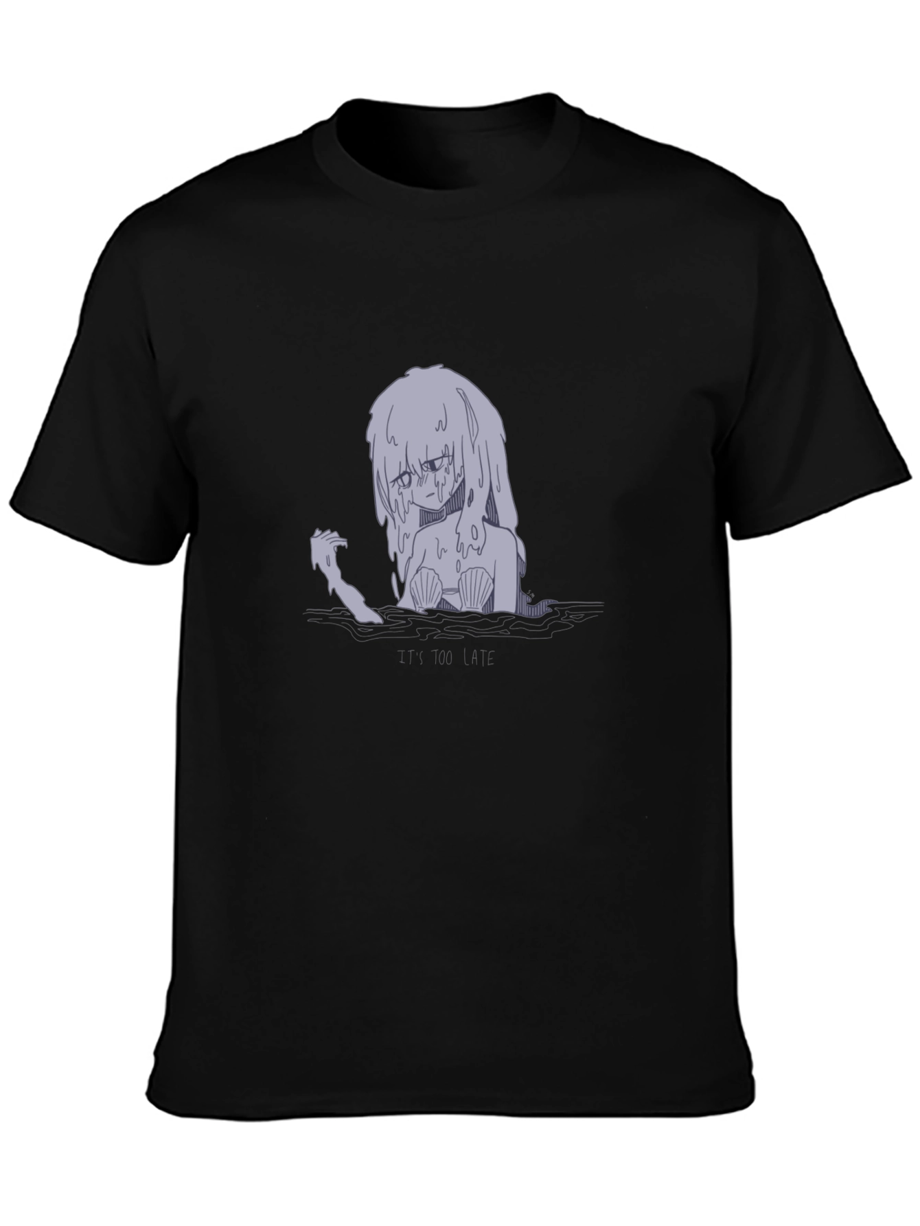 Sad Mermaid Graphic T-Shirt