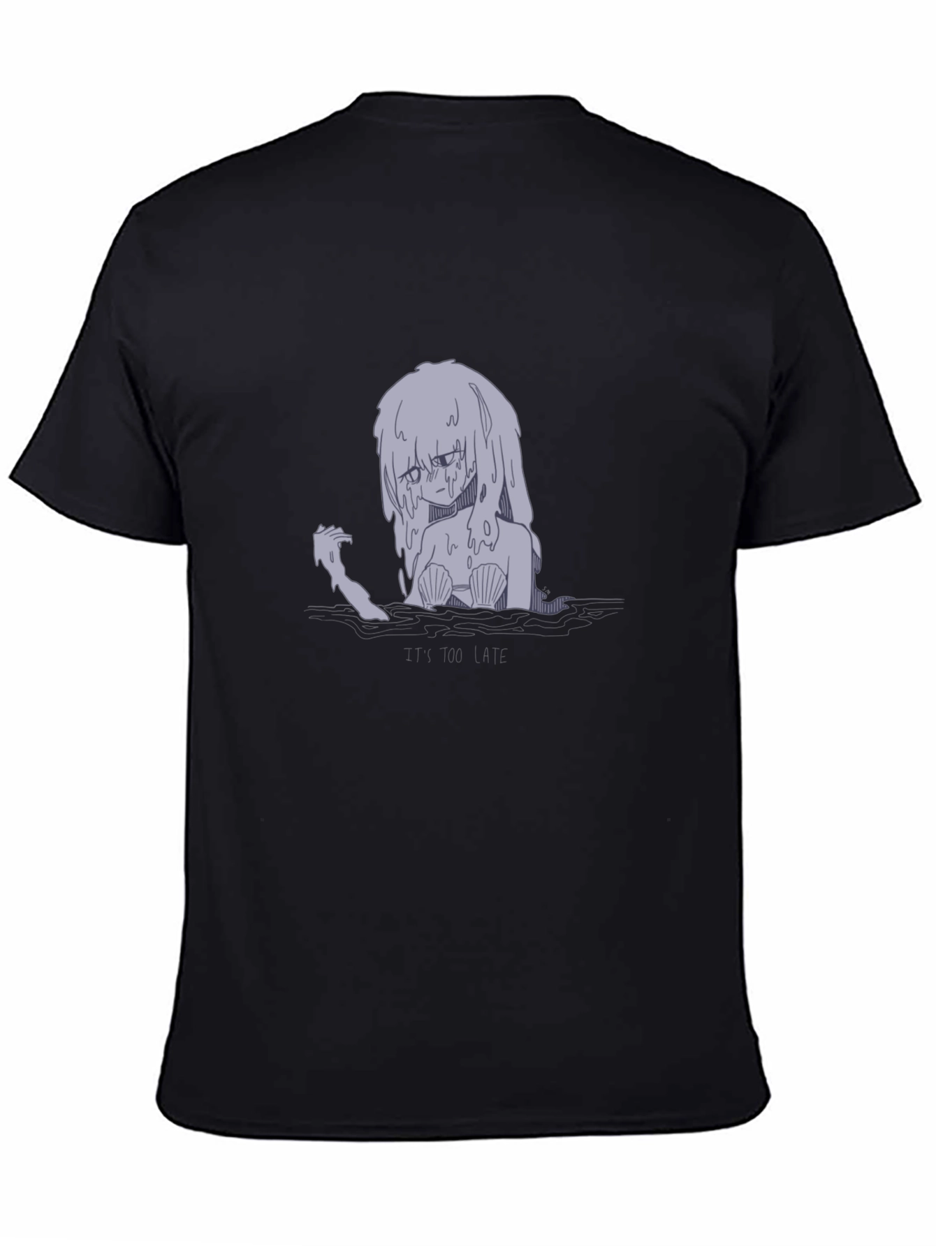 Sad Mermaid Graphic T-Shirt