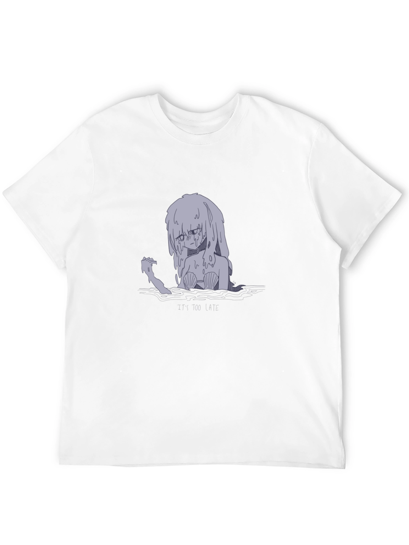 Sad Mermaid Graphic T-Shirt