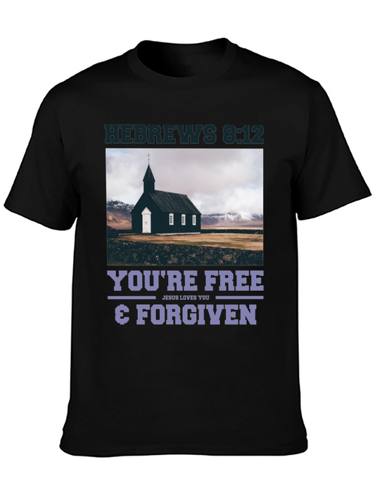 Hebrews 8:12 Free & Forgiven T-Shirt