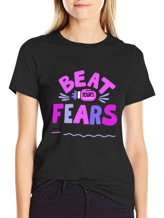 Beat Your Fears Black Graphic Tee