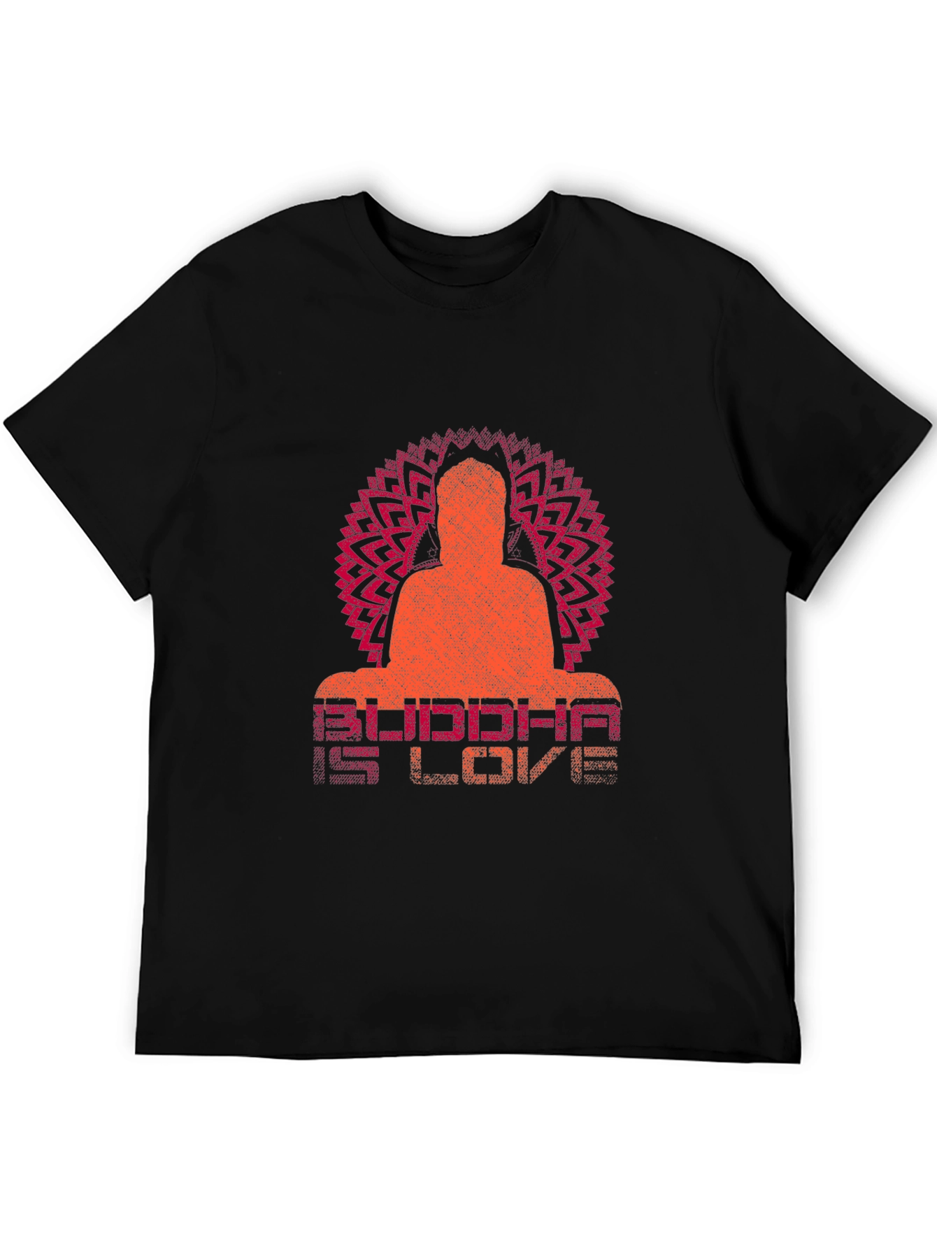 Buddha is Love Graphic Print T-Shirt