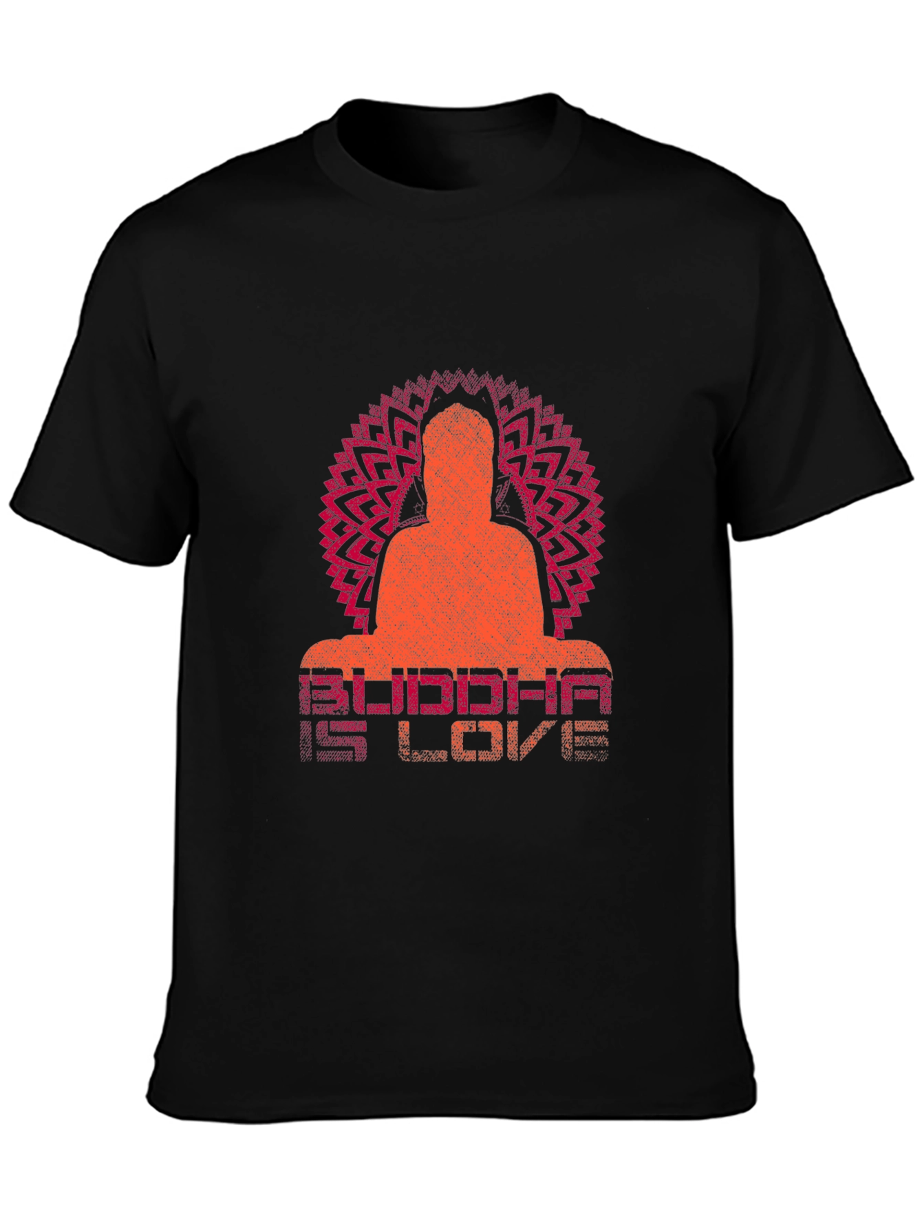 Buddha is Love Graphic Print T-Shirt