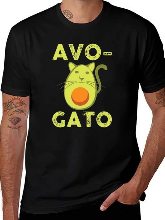 Avo-Gato T-Shirt - Avocado Cat Funny Graphic Tee