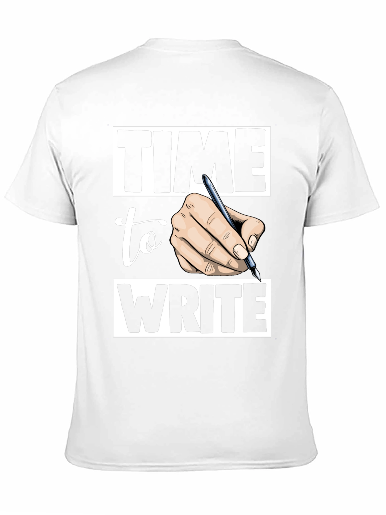 Time to Write Graphic Tee - Black Cotton T-Shirt