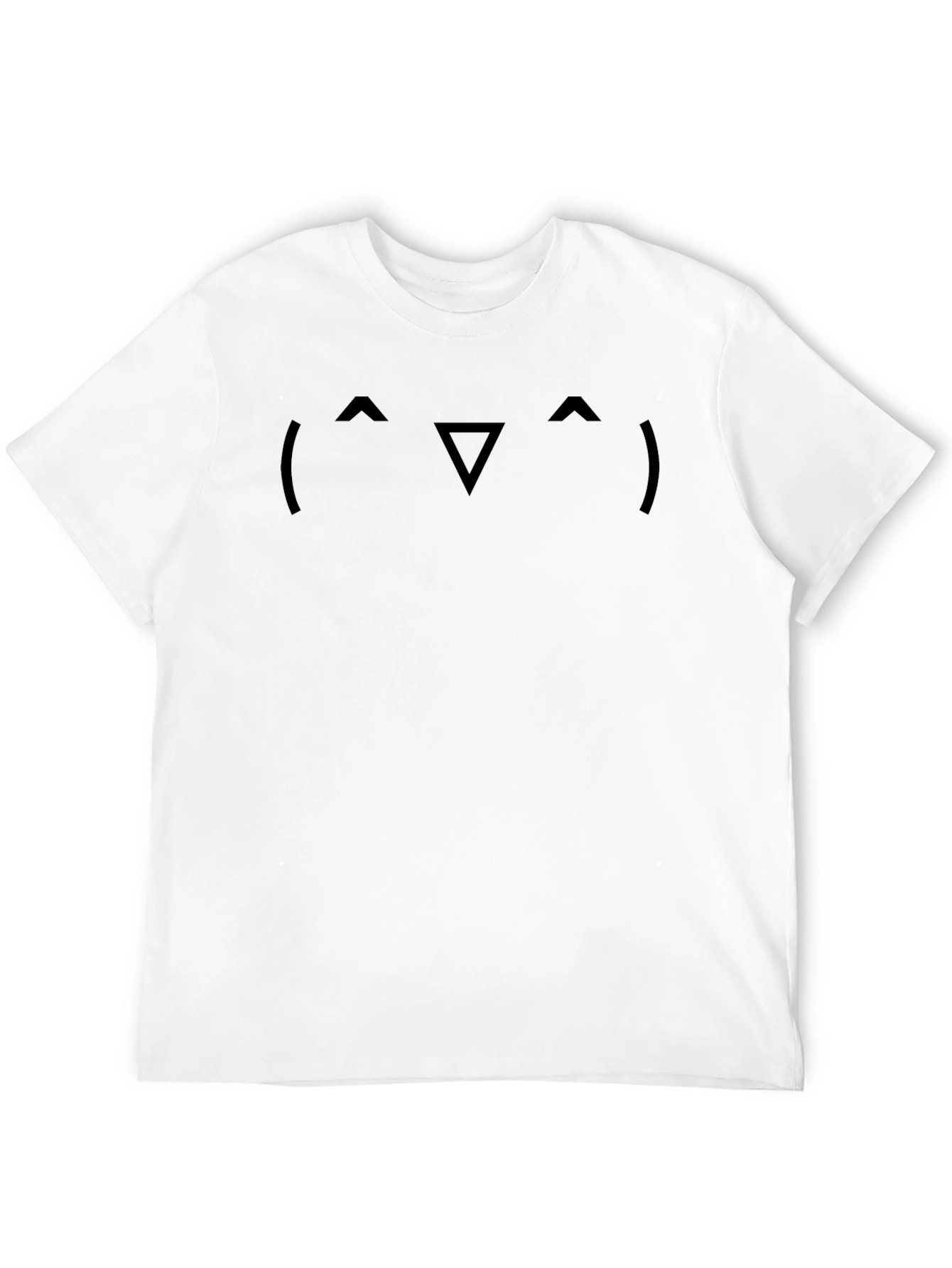 Black T-Shirt with a Cute Cat Face Design
