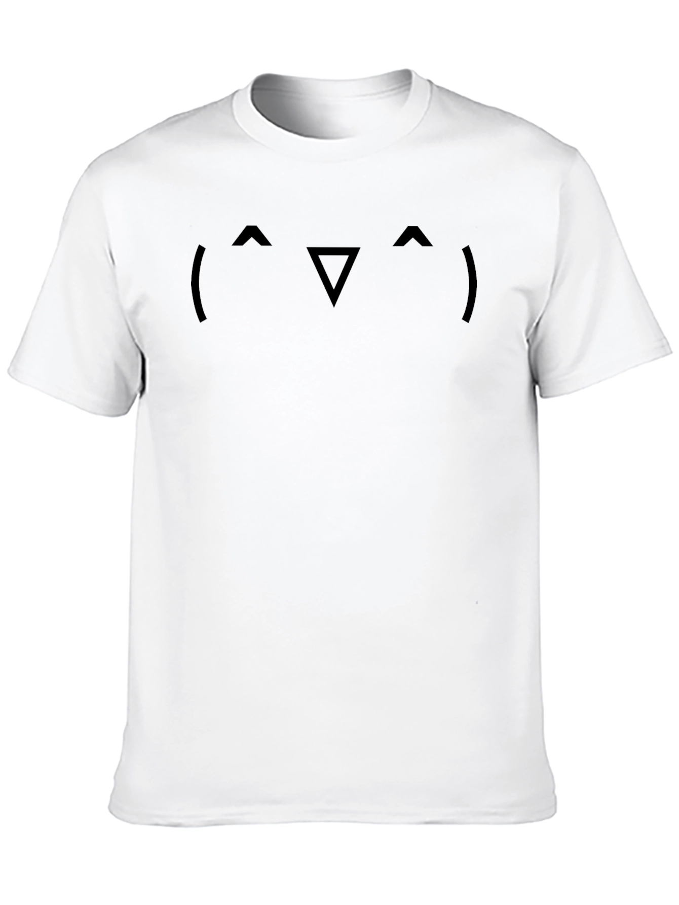 Black T-Shirt with a Cute Cat Face Design