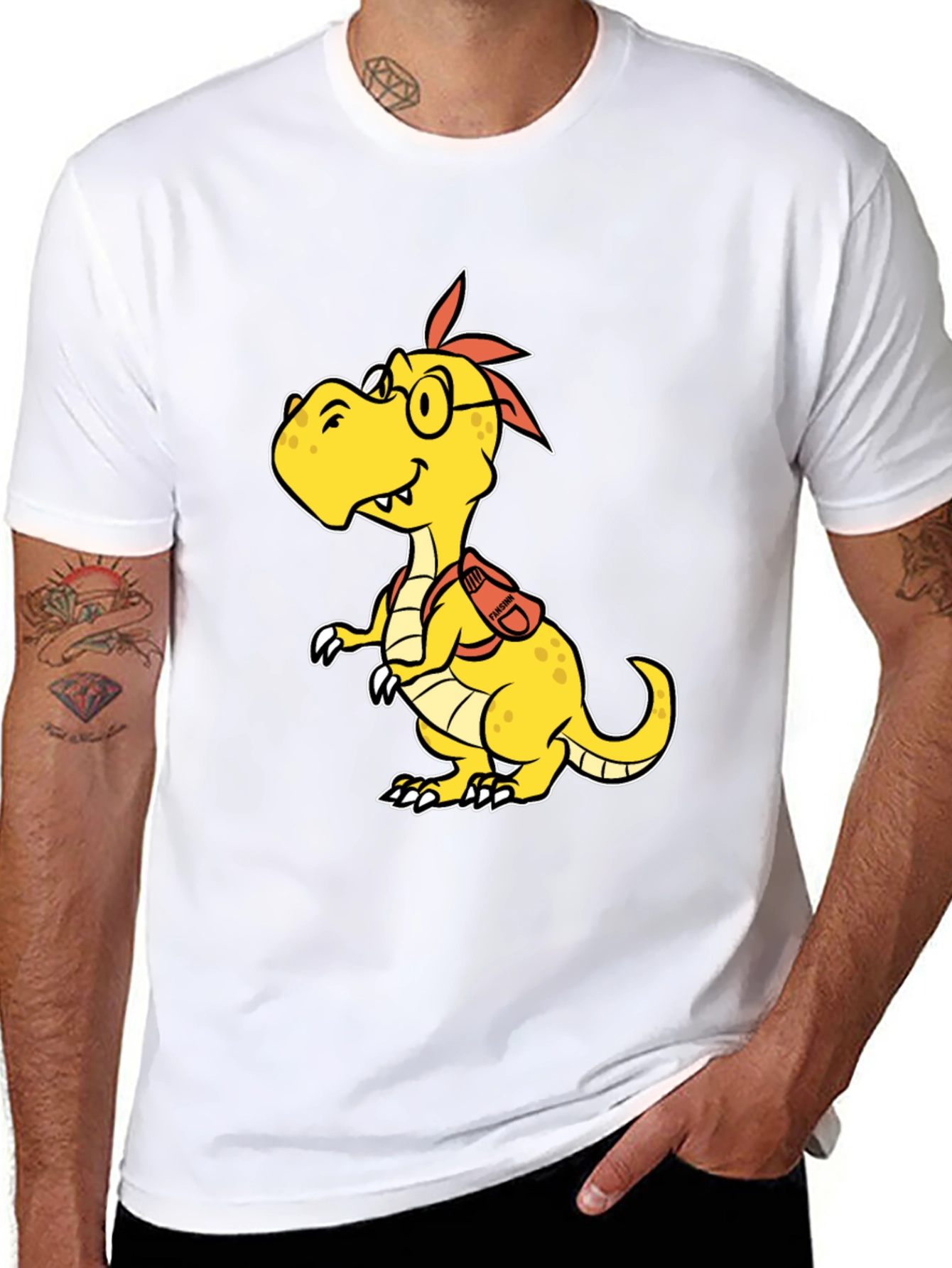 Dino Student T-Shirt - Cute Cartoon Dinosaur