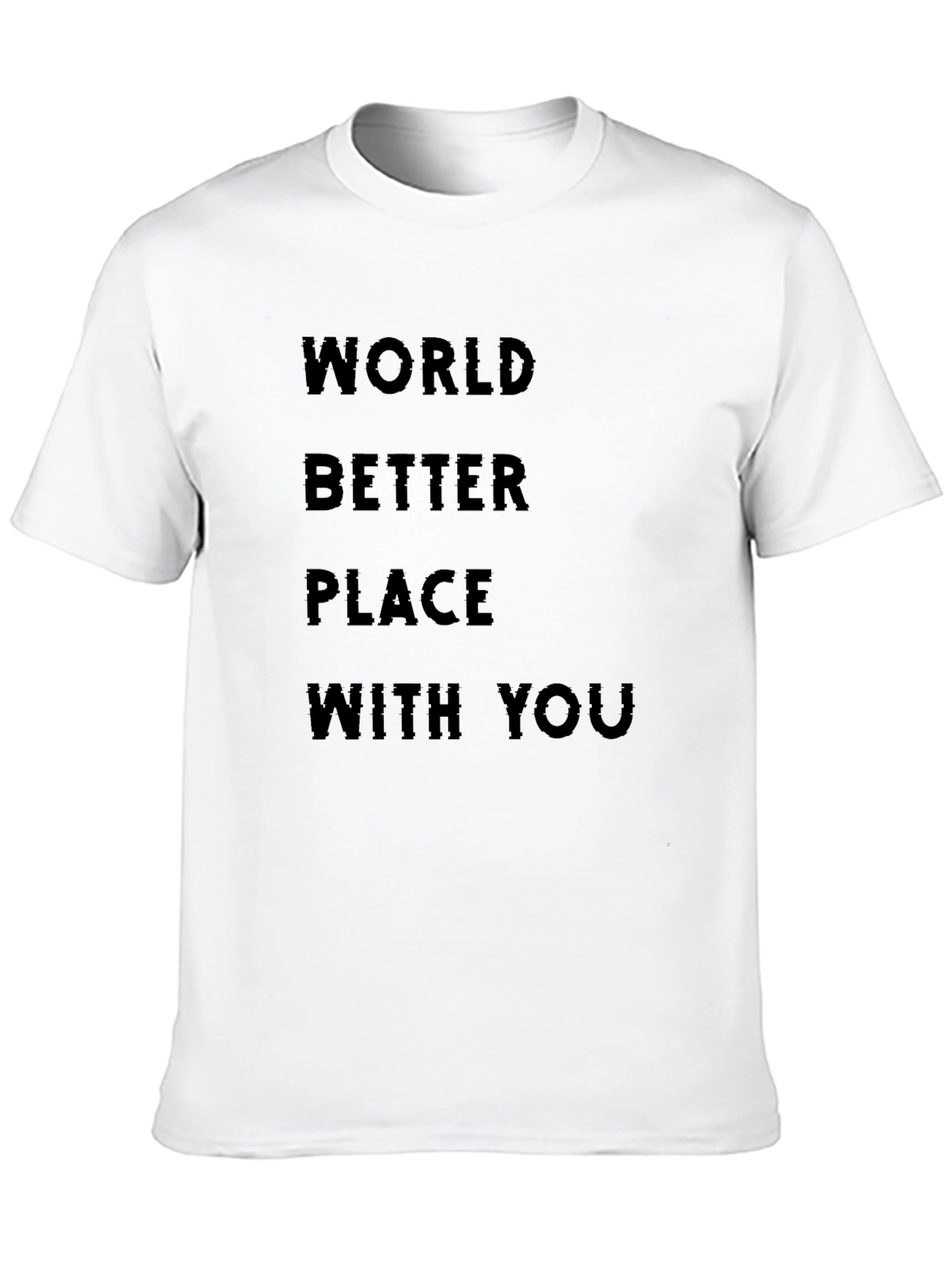 World Better Place With You Black T-Shirt