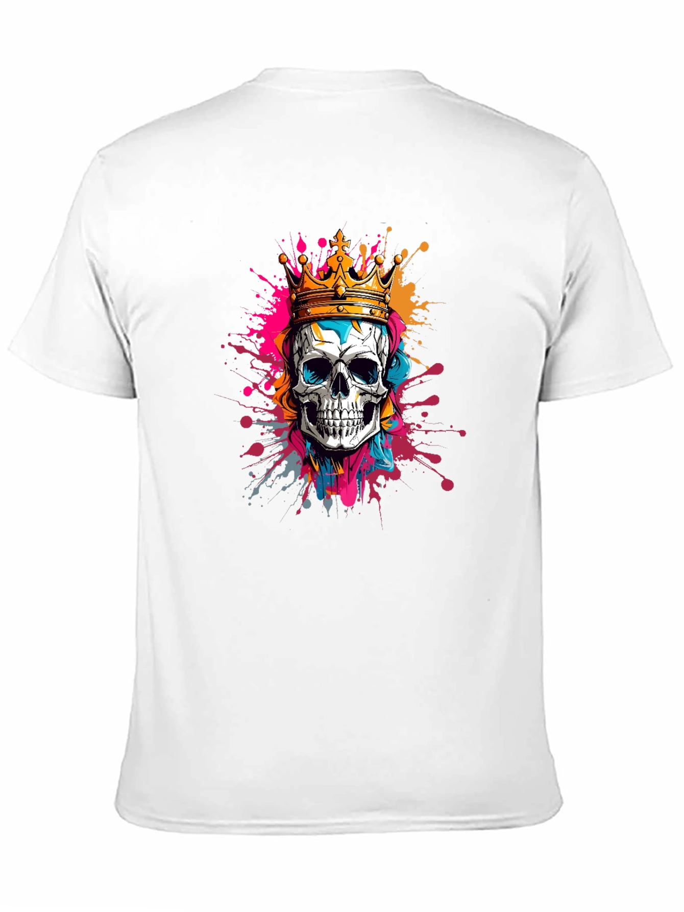 Skull King Graphic Tee - Black Cotton T-Shirt
