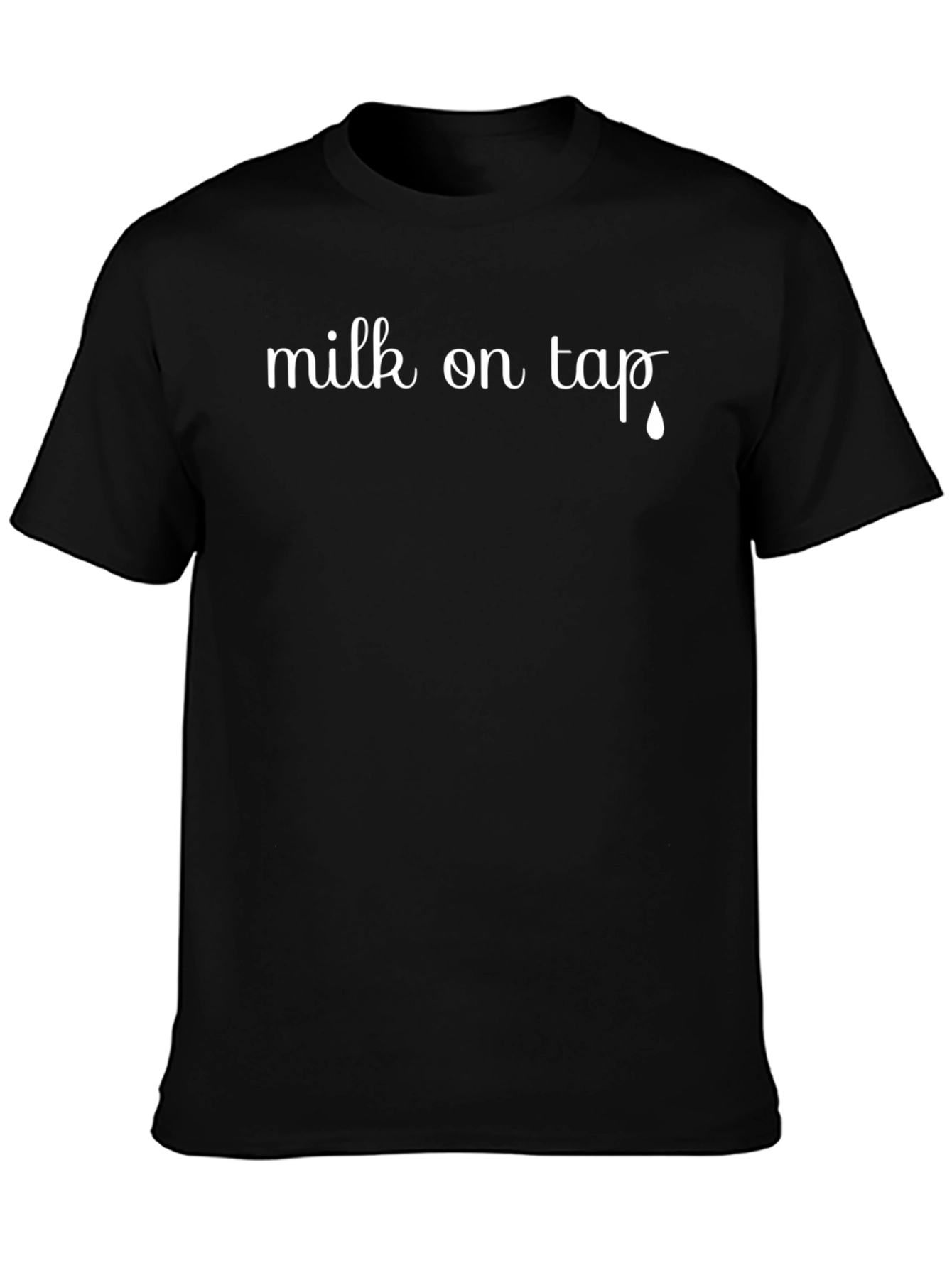 Milk On Tap Funny Graphic Tee - Black