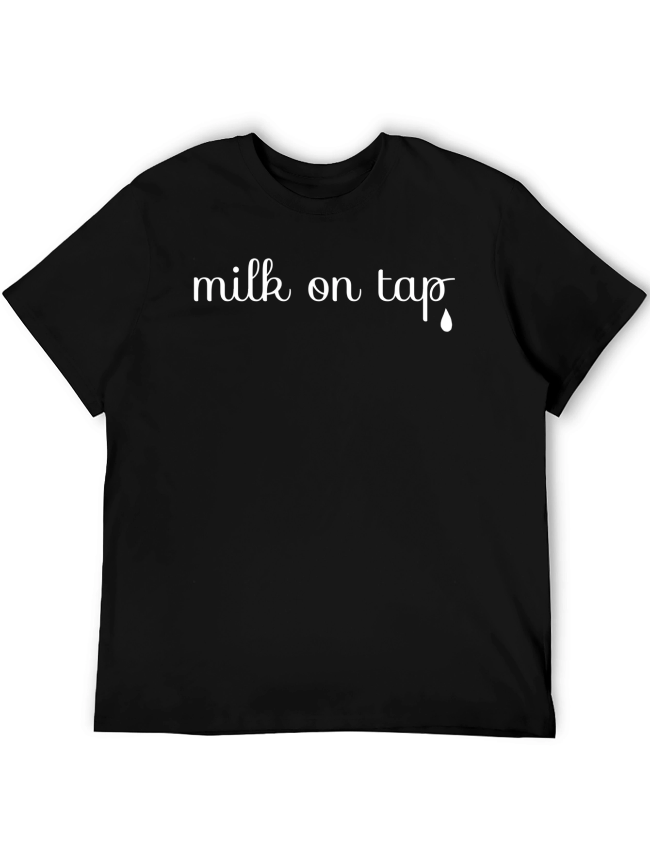 Milk On Tap Funny Graphic Tee - Black