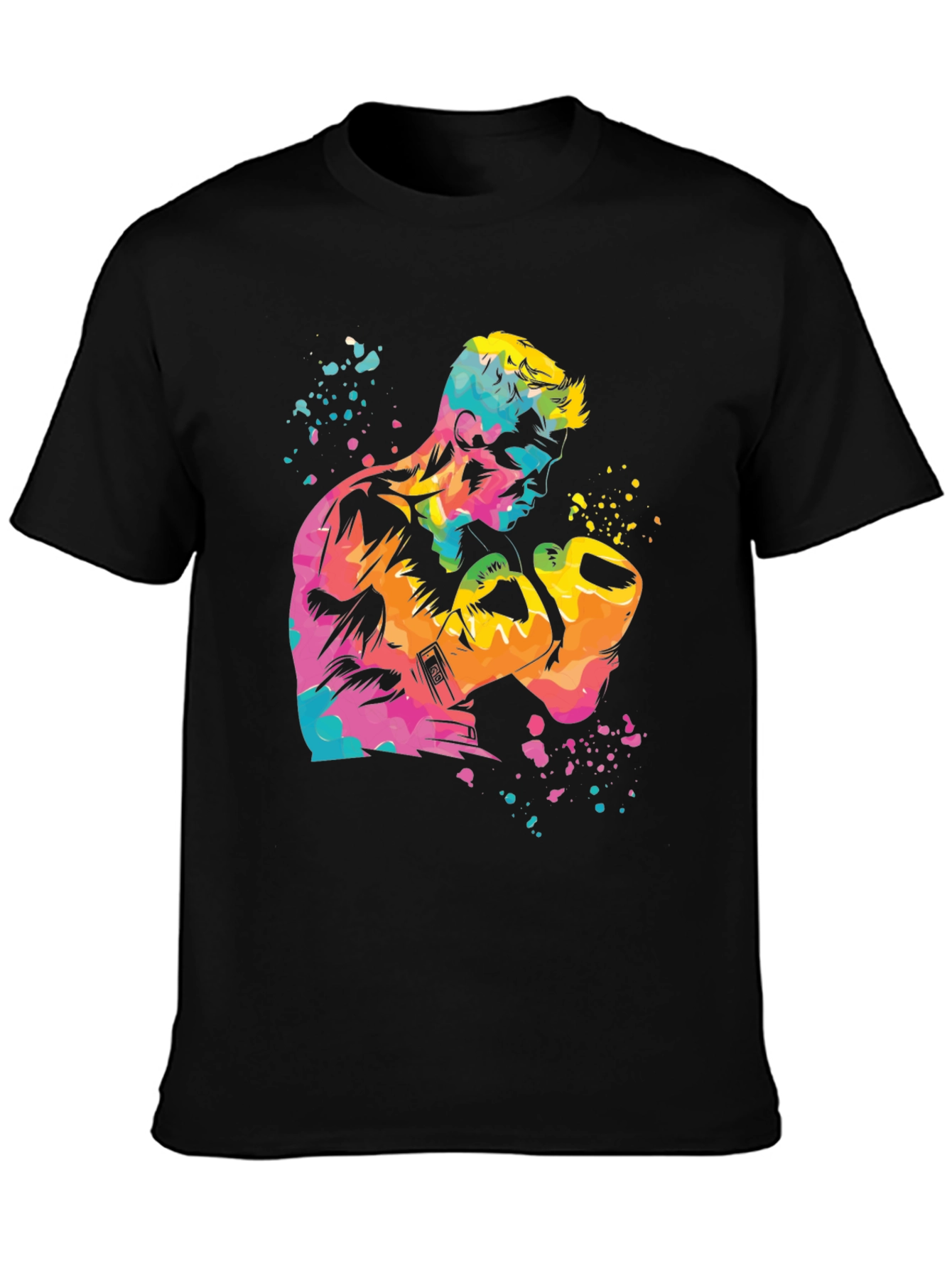 Colorful Boxer Graphic T-Shirt