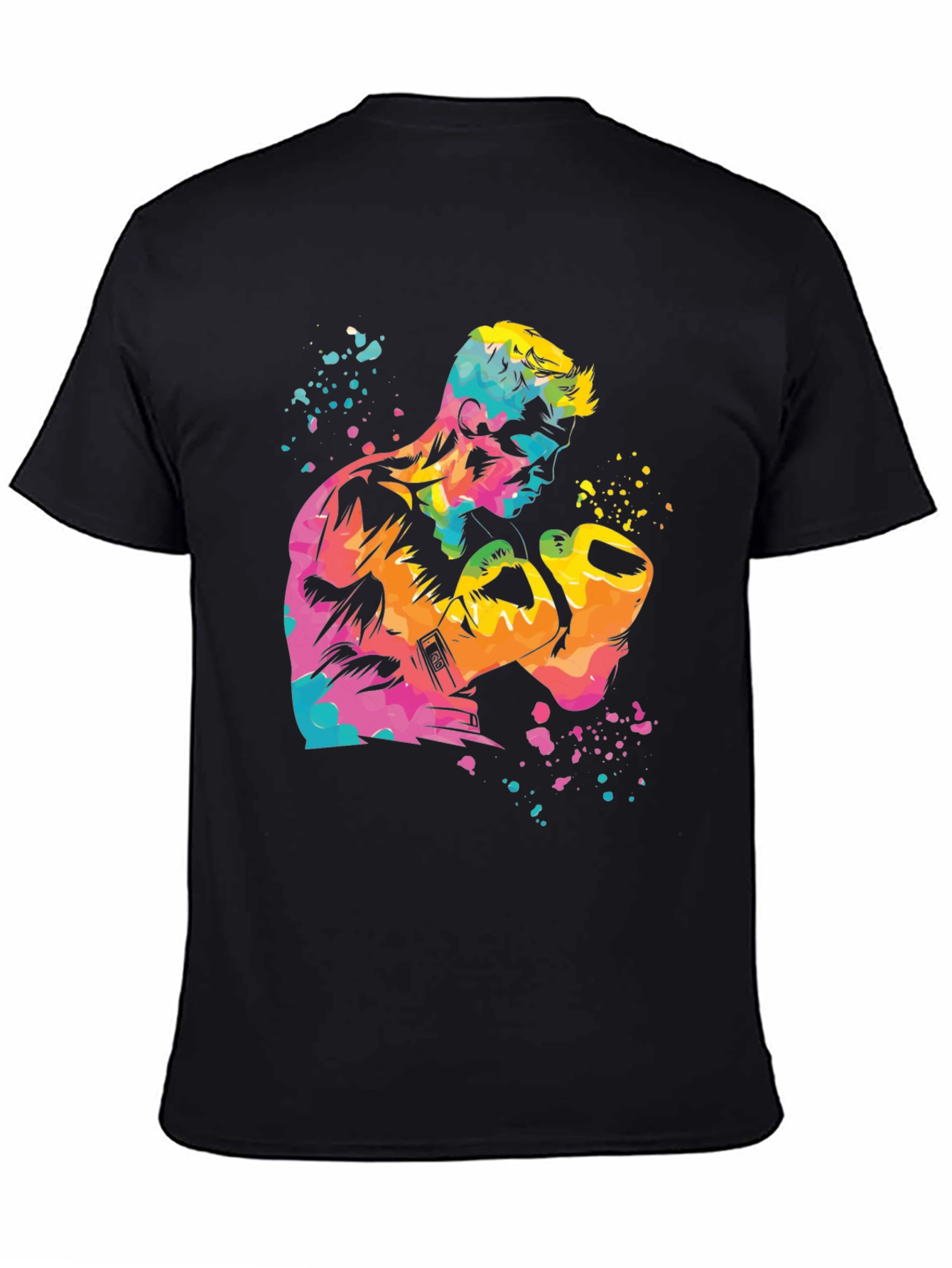 Colorful Boxer Graphic T-Shirt