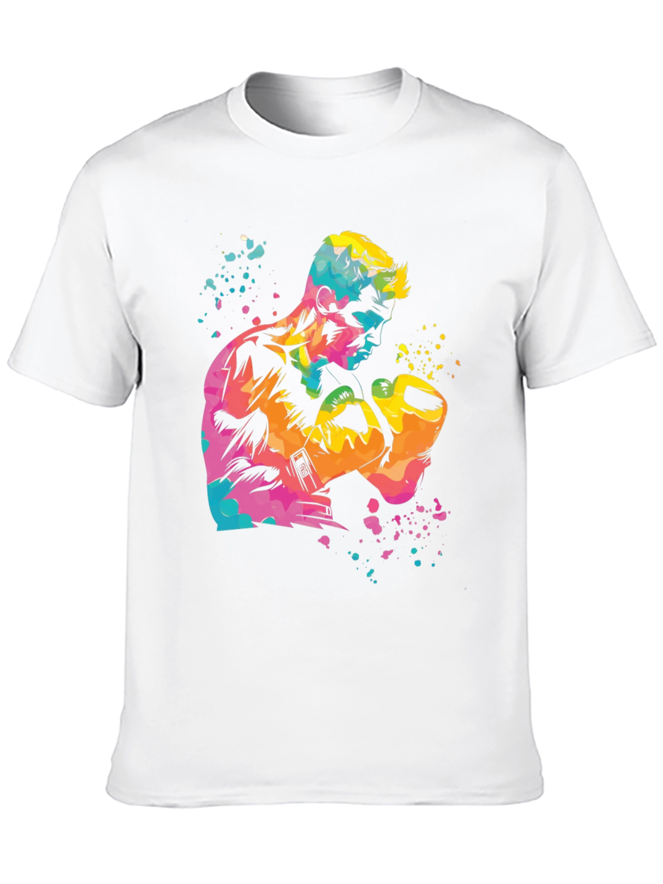 Colorful Boxer Graphic T-Shirt