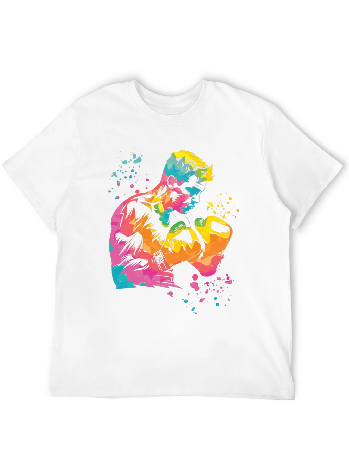 Colorful Boxer Graphic T-Shirt
