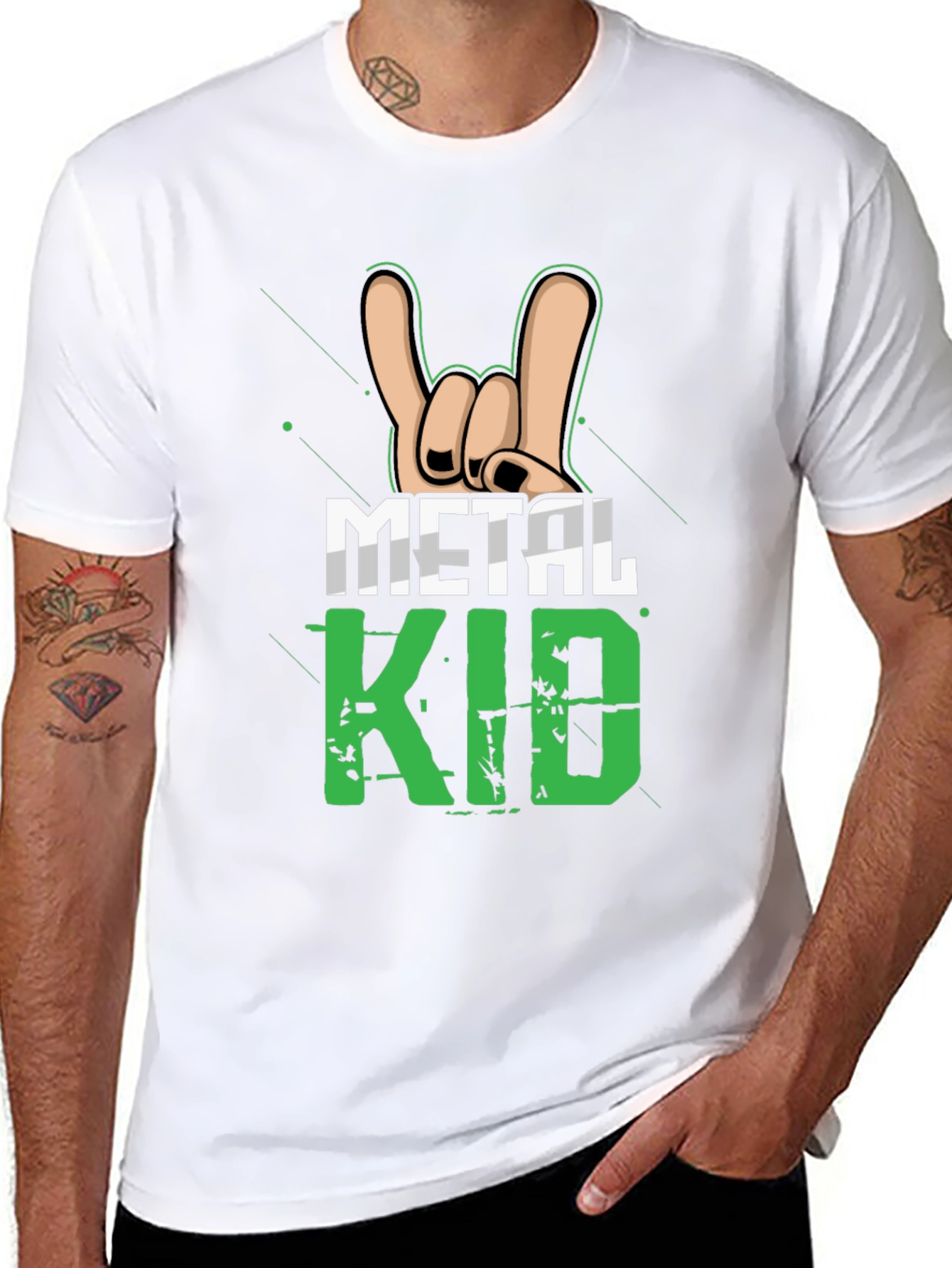 Metal Kid Rock On Graphic T-Shirt
