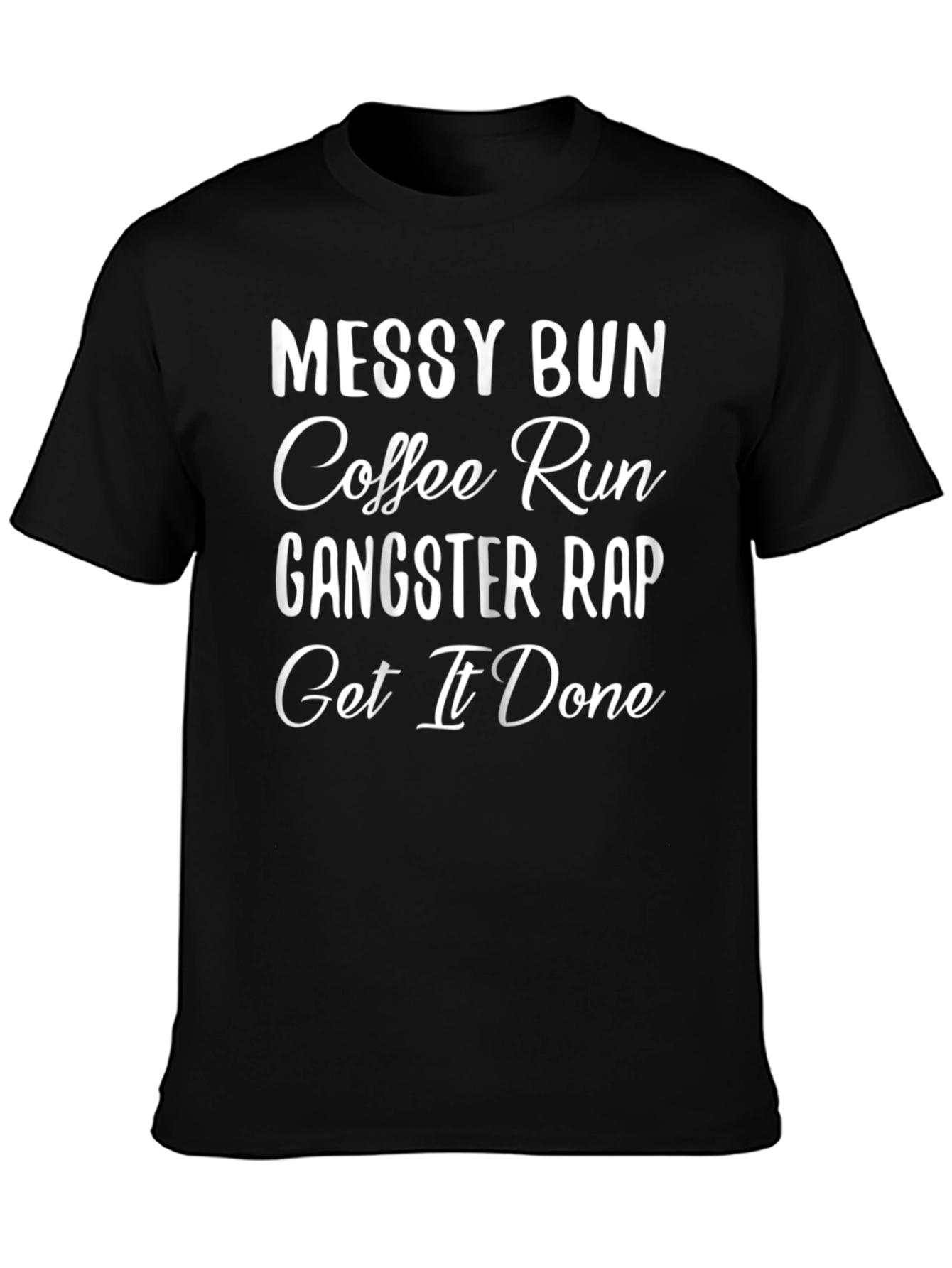 Messy Bun Coffee Run Graphic Tee