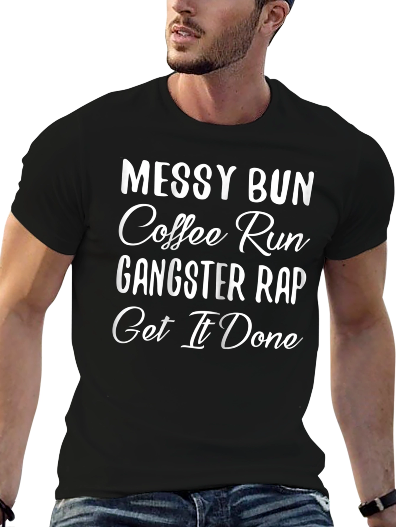 Messy Bun Coffee Run Graphic Tee
