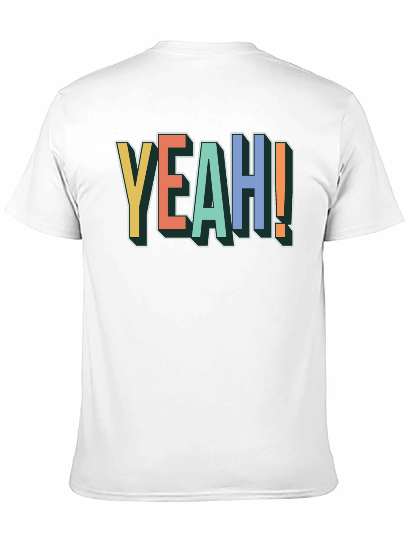 Yeah! Graphic Print Cotton T-Shirt - Black