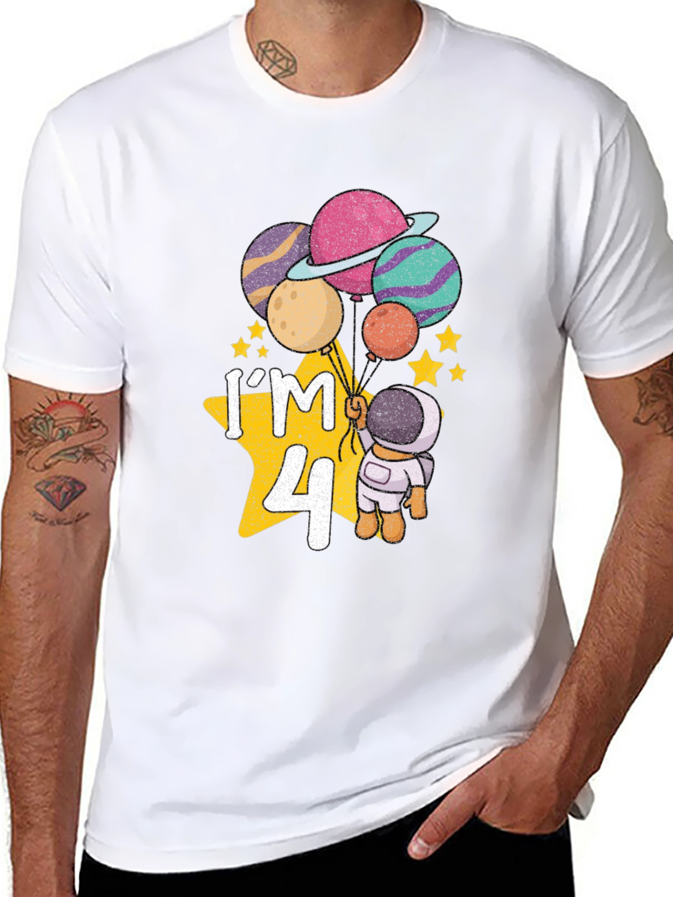 Im 4! Astronaut Birthday T-Shirt