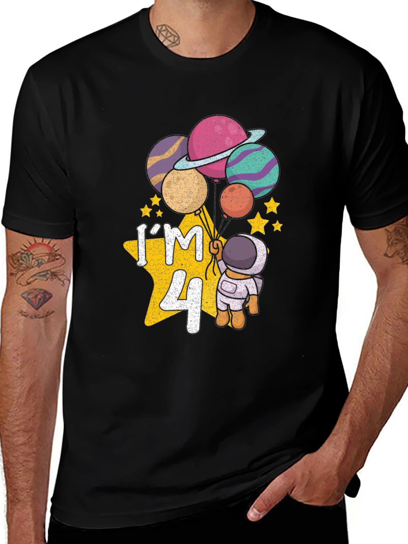 Im 4! Astronaut Birthday T-Shirt
