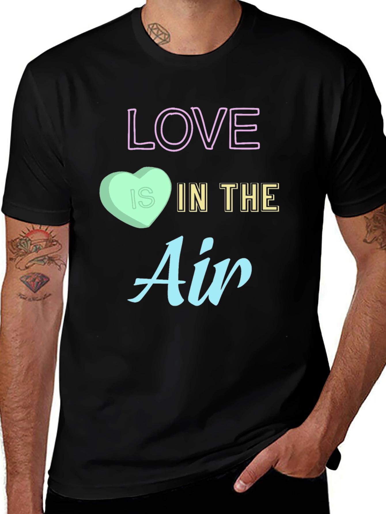 Love Is In The Air Valentines Day Graphic Tee