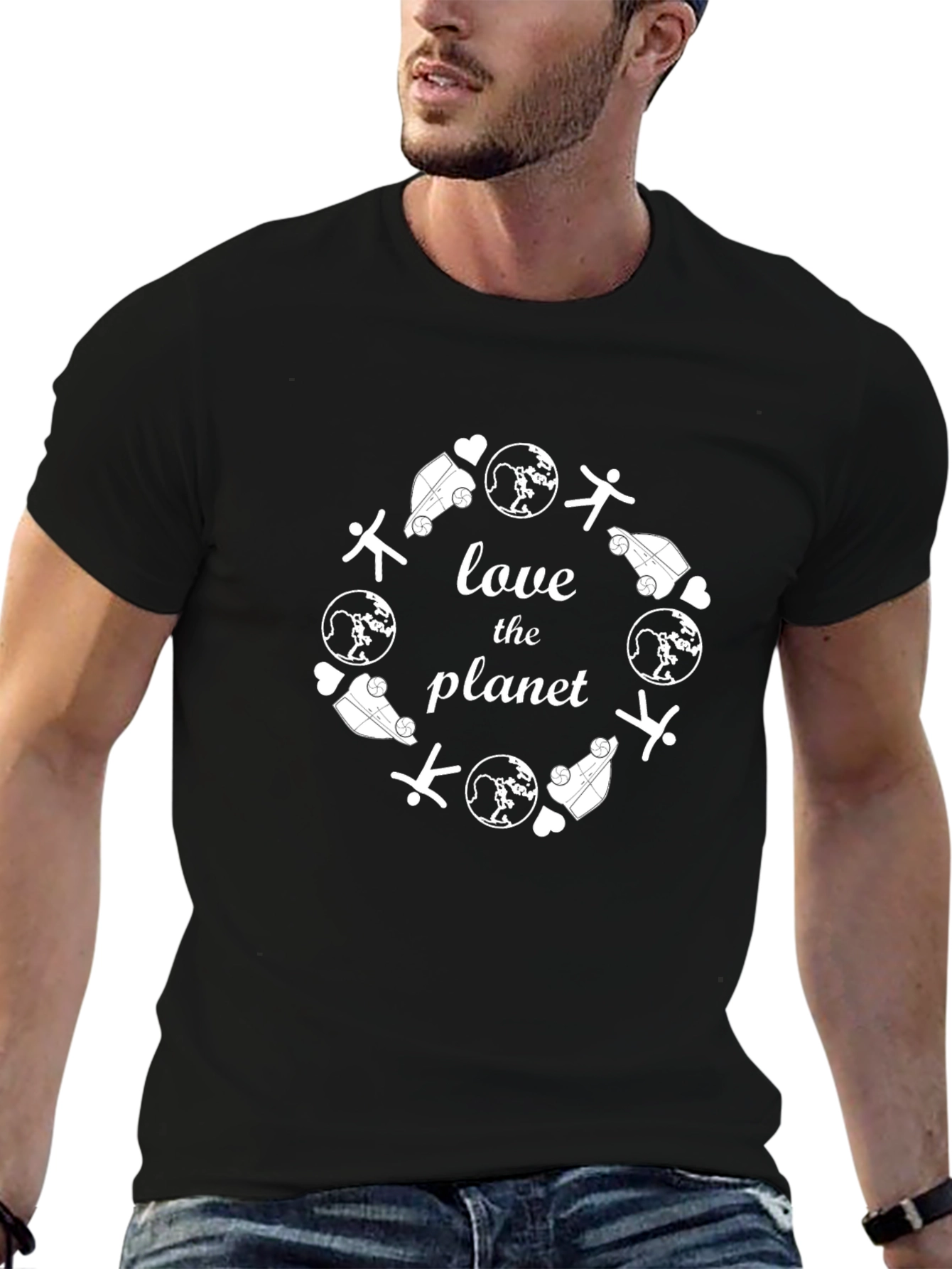 Love The Planet Graphic Tee - Eco Friendly Shirt