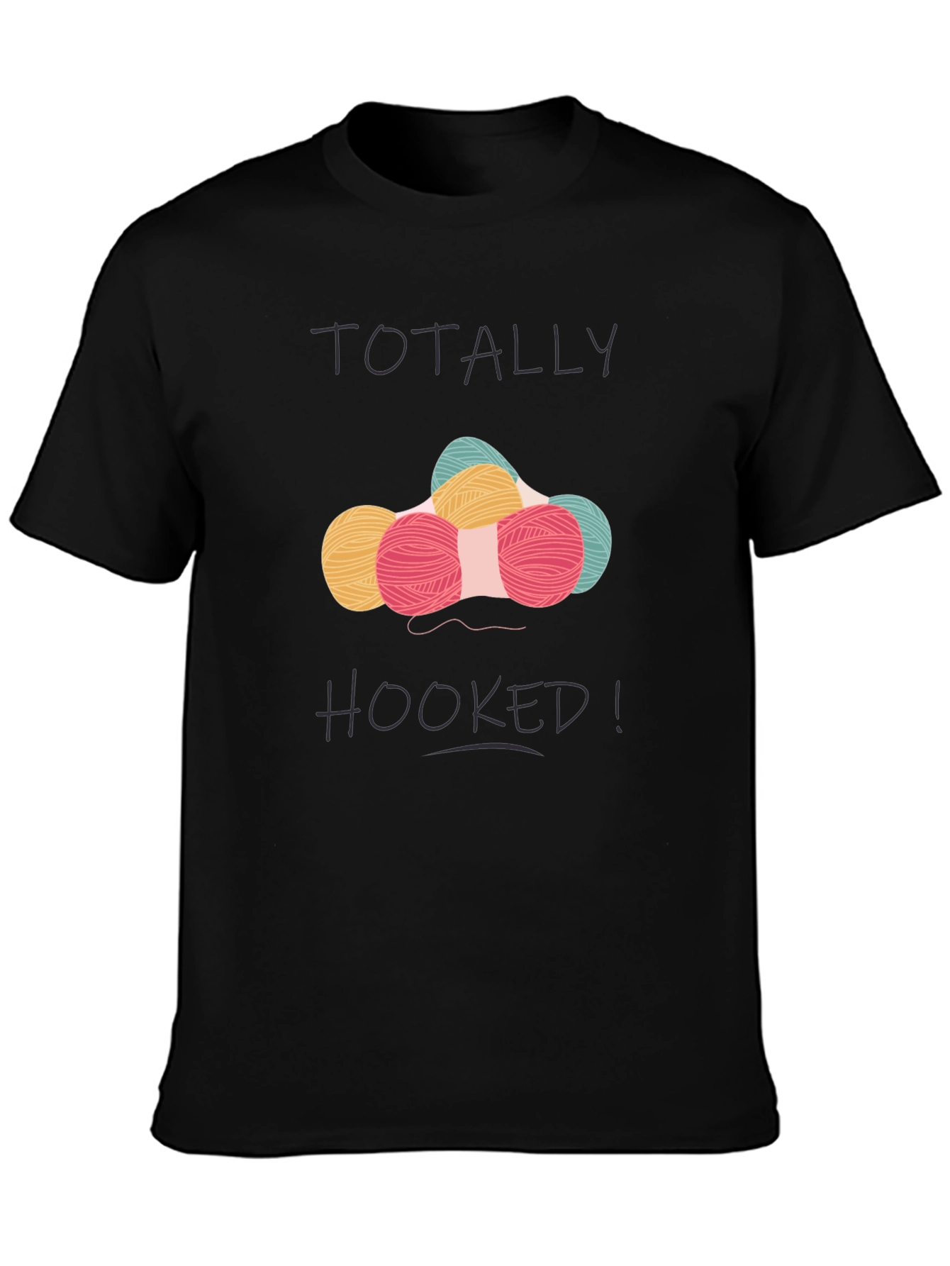 Totally Hooked! Graphic Tee - Crochet Lovers T-Shirt