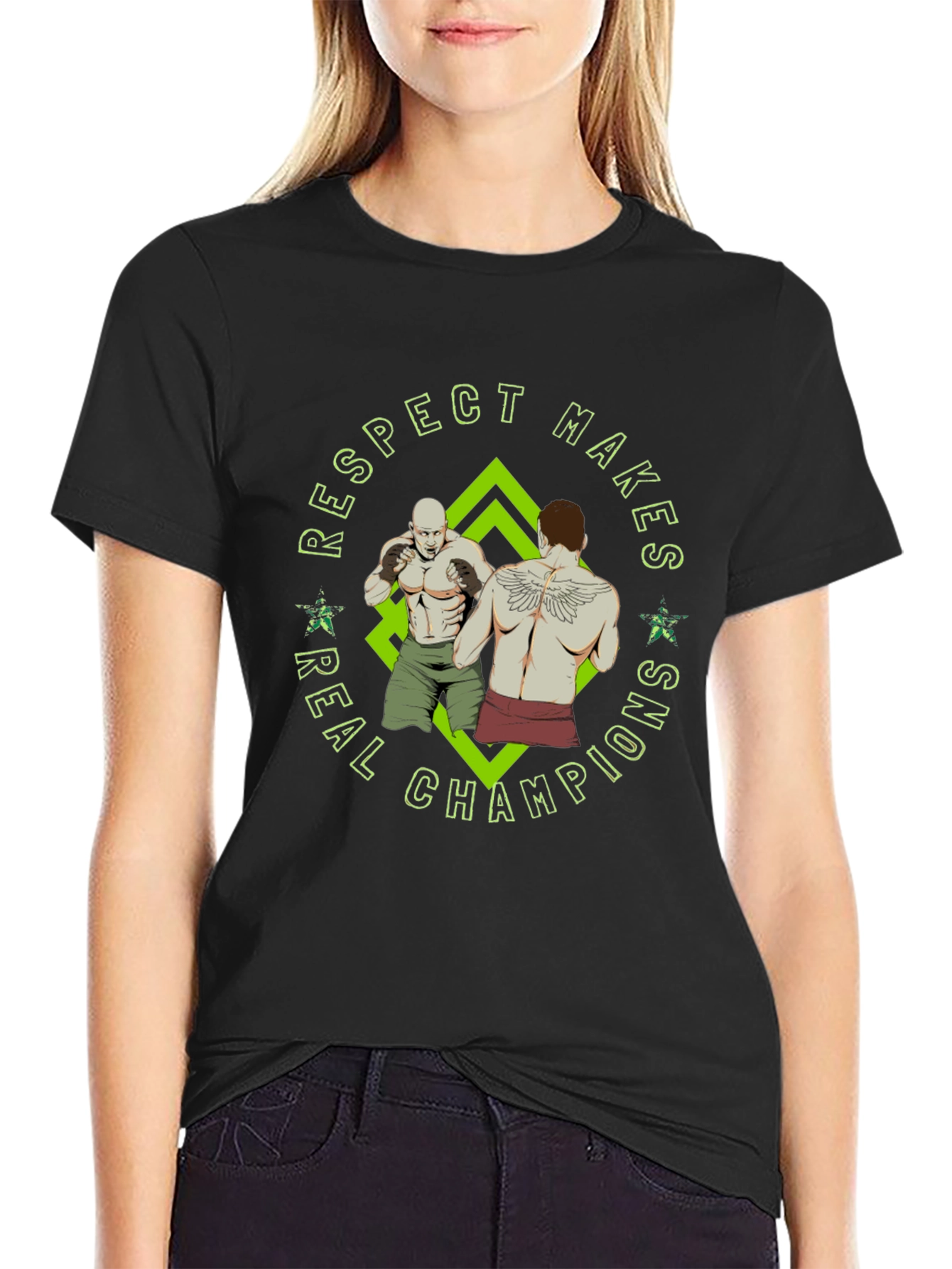 Respect Makes Real Champions MMA Graphic Tee