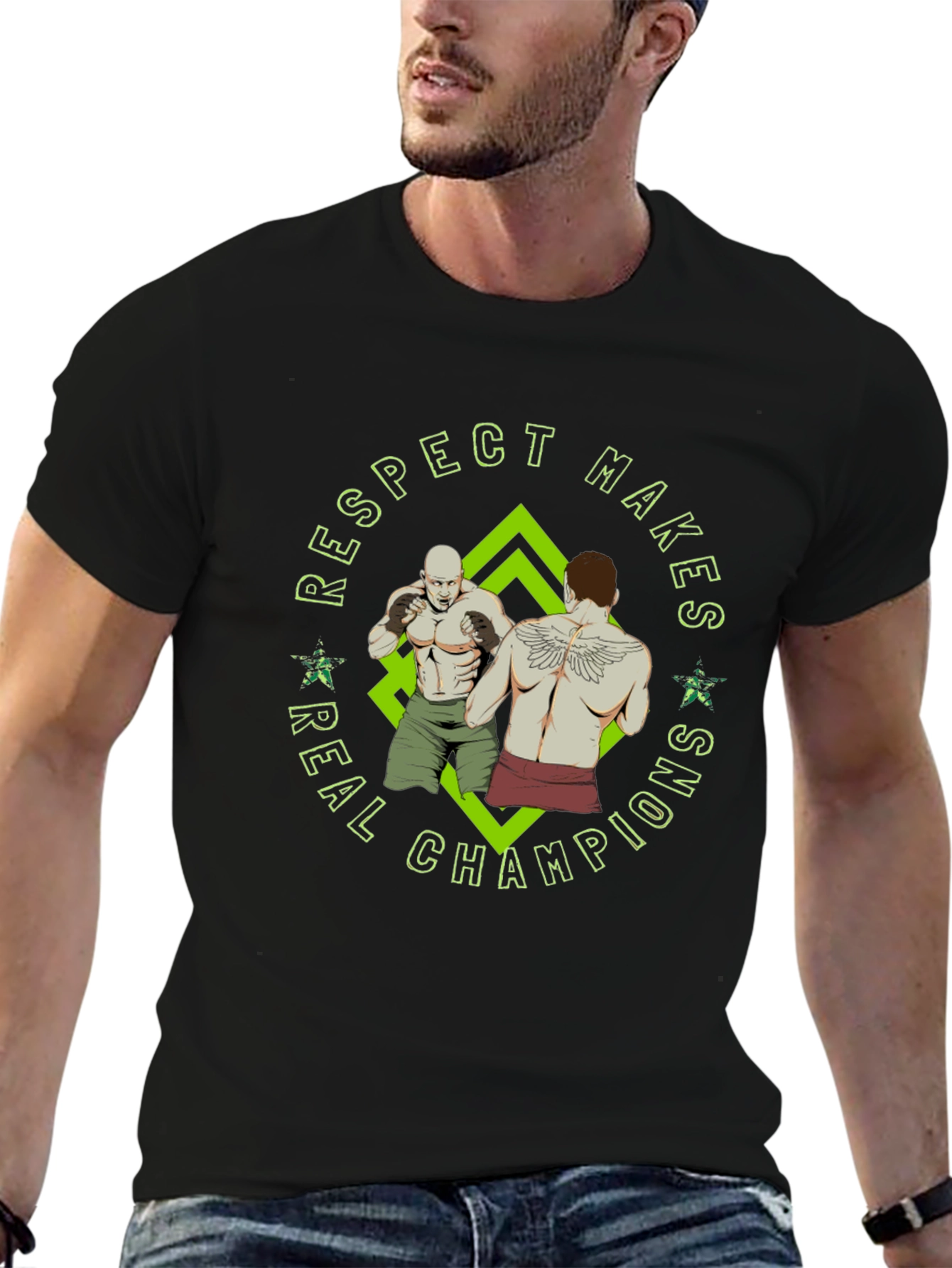Respect Makes Real Champions MMA Graphic Tee