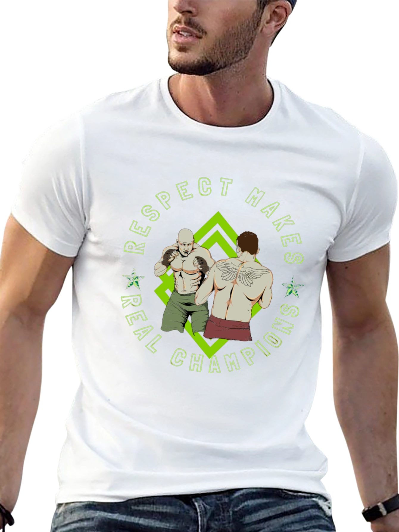 Respect Makes Real Champions MMA Graphic Tee