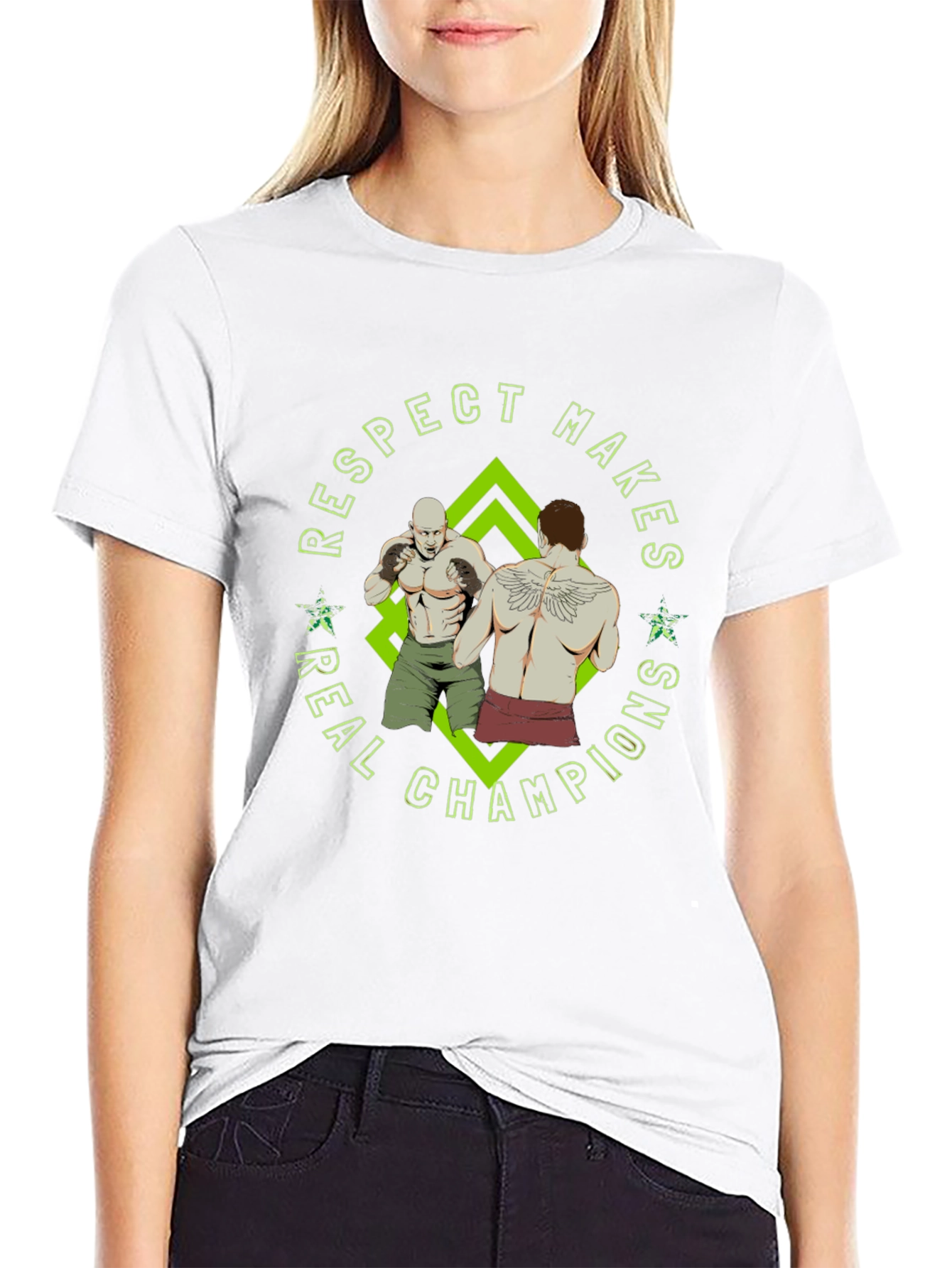 Respect Makes Real Champions MMA Graphic Tee