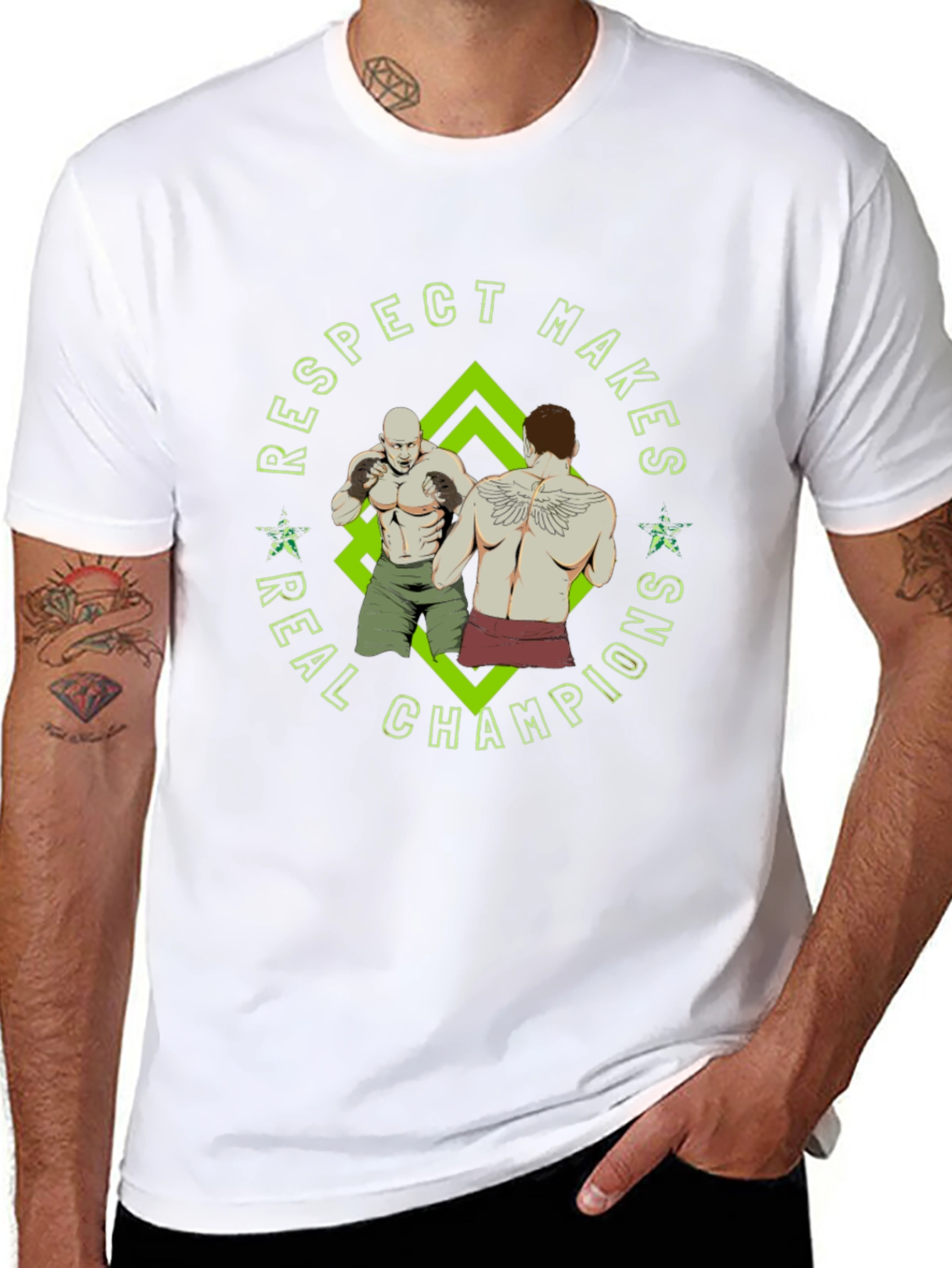 Respect Makes Real Champions MMA Graphic Tee