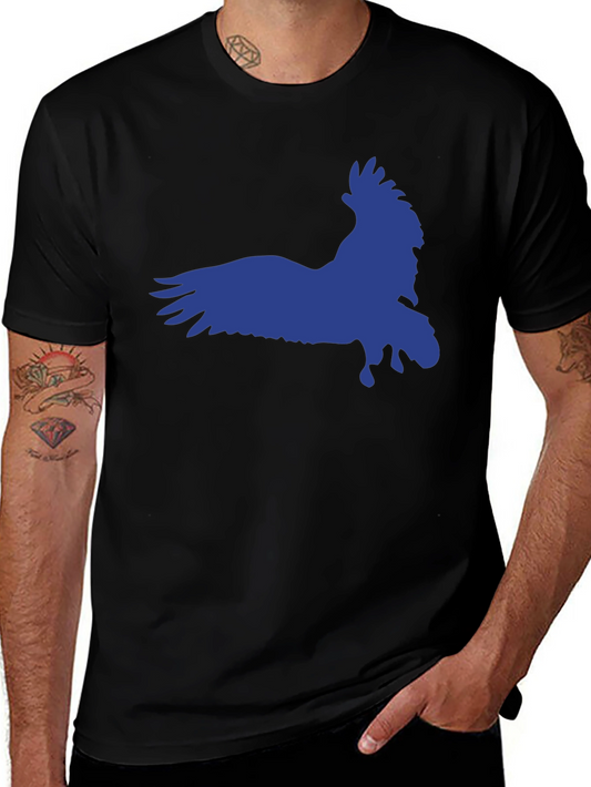 Raven Graphic Tee - Black Cotton Blend Shirt