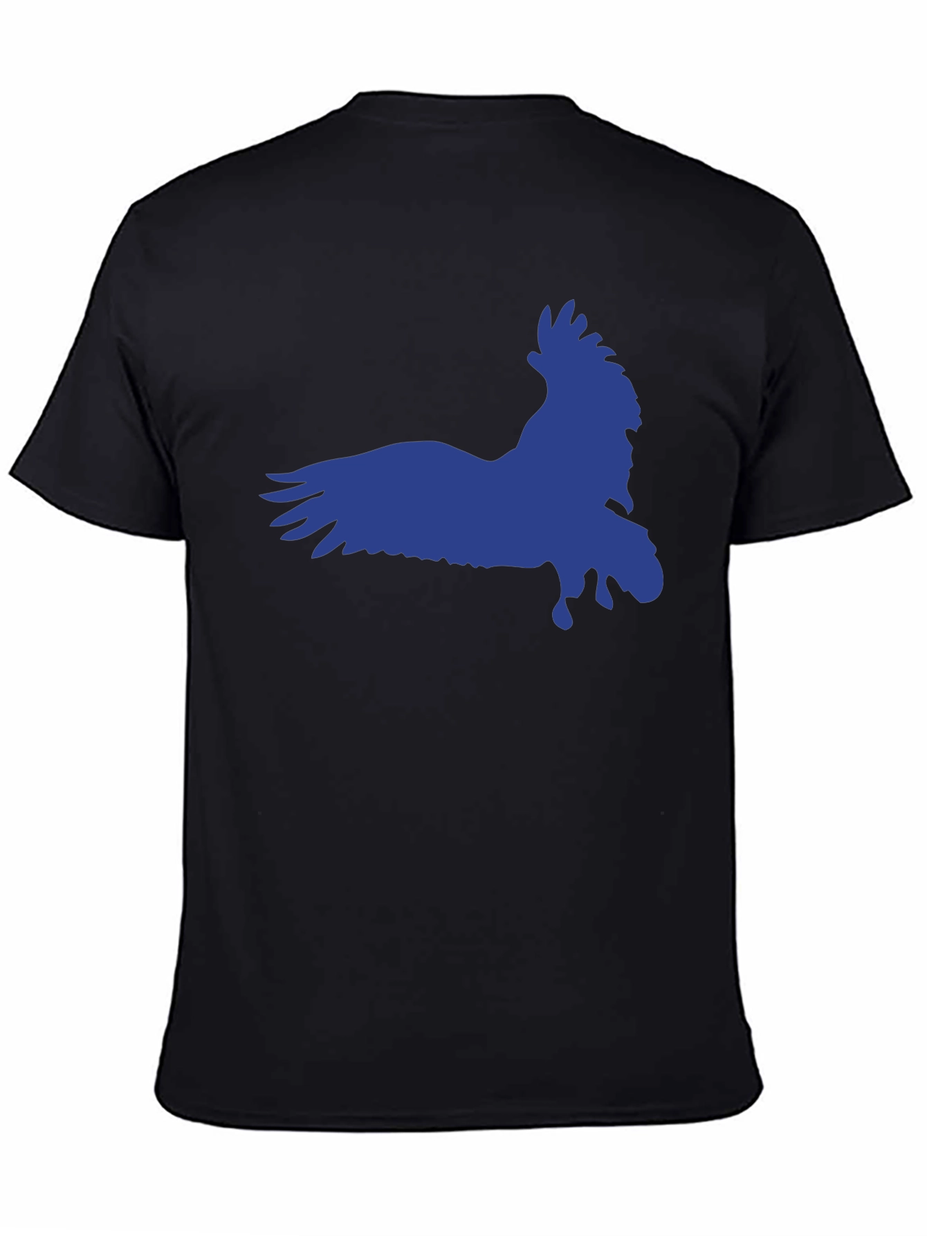 Raven Graphic Tee - Black Cotton Blend Shirt