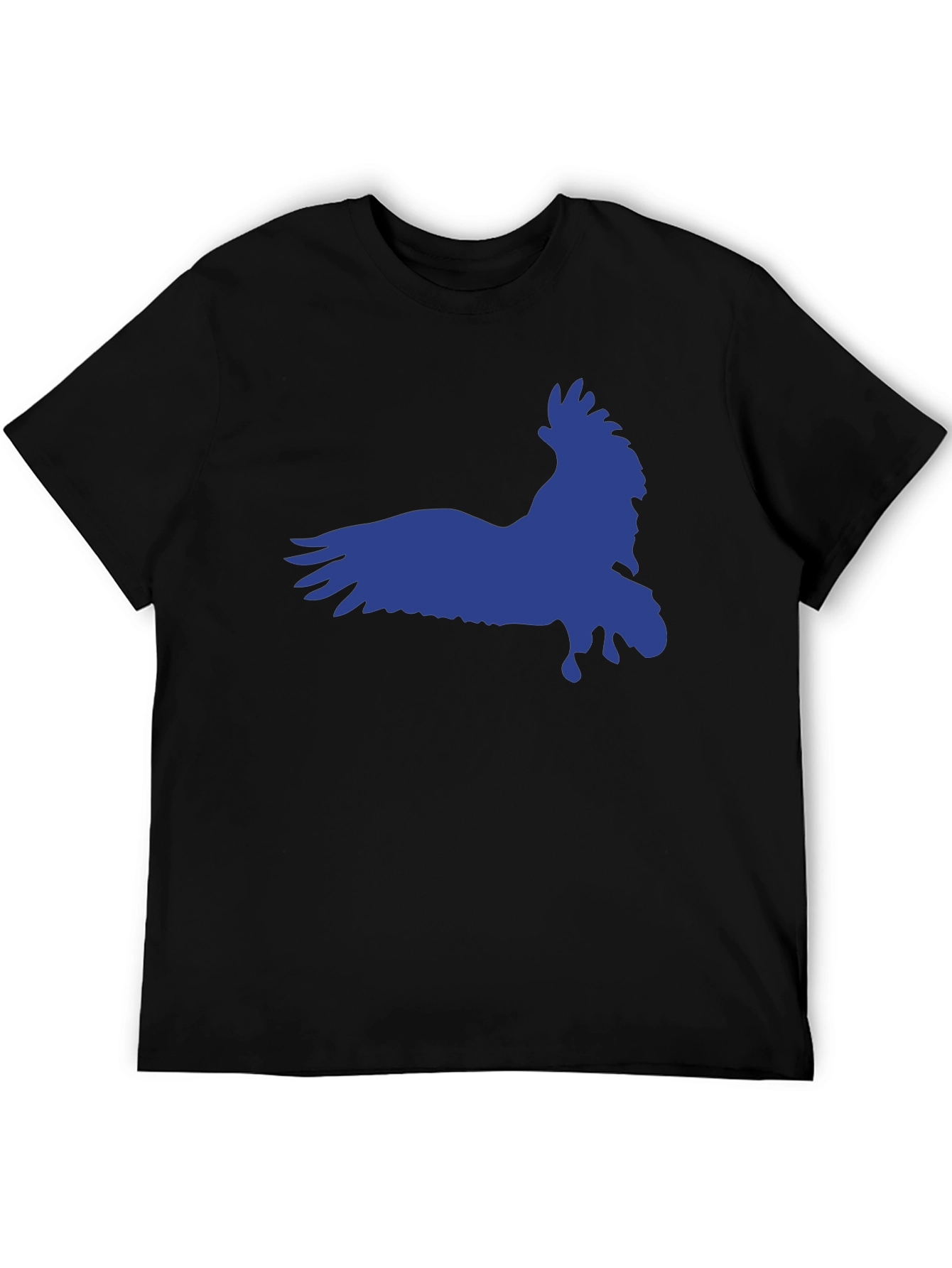 Raven Graphic Tee - Black Cotton Blend Shirt