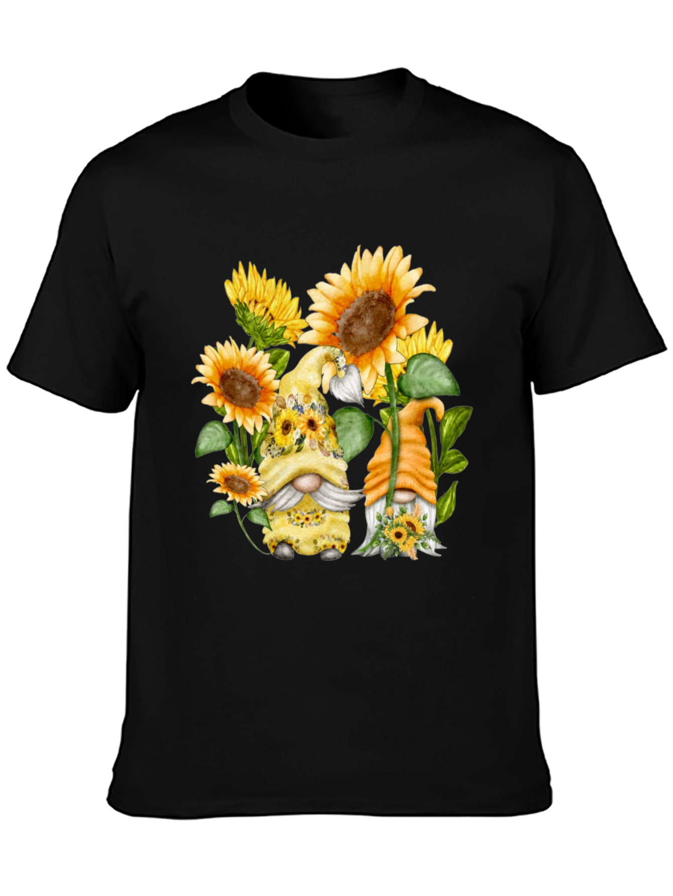 Sunflower Gnome Graphic T-Shirt
