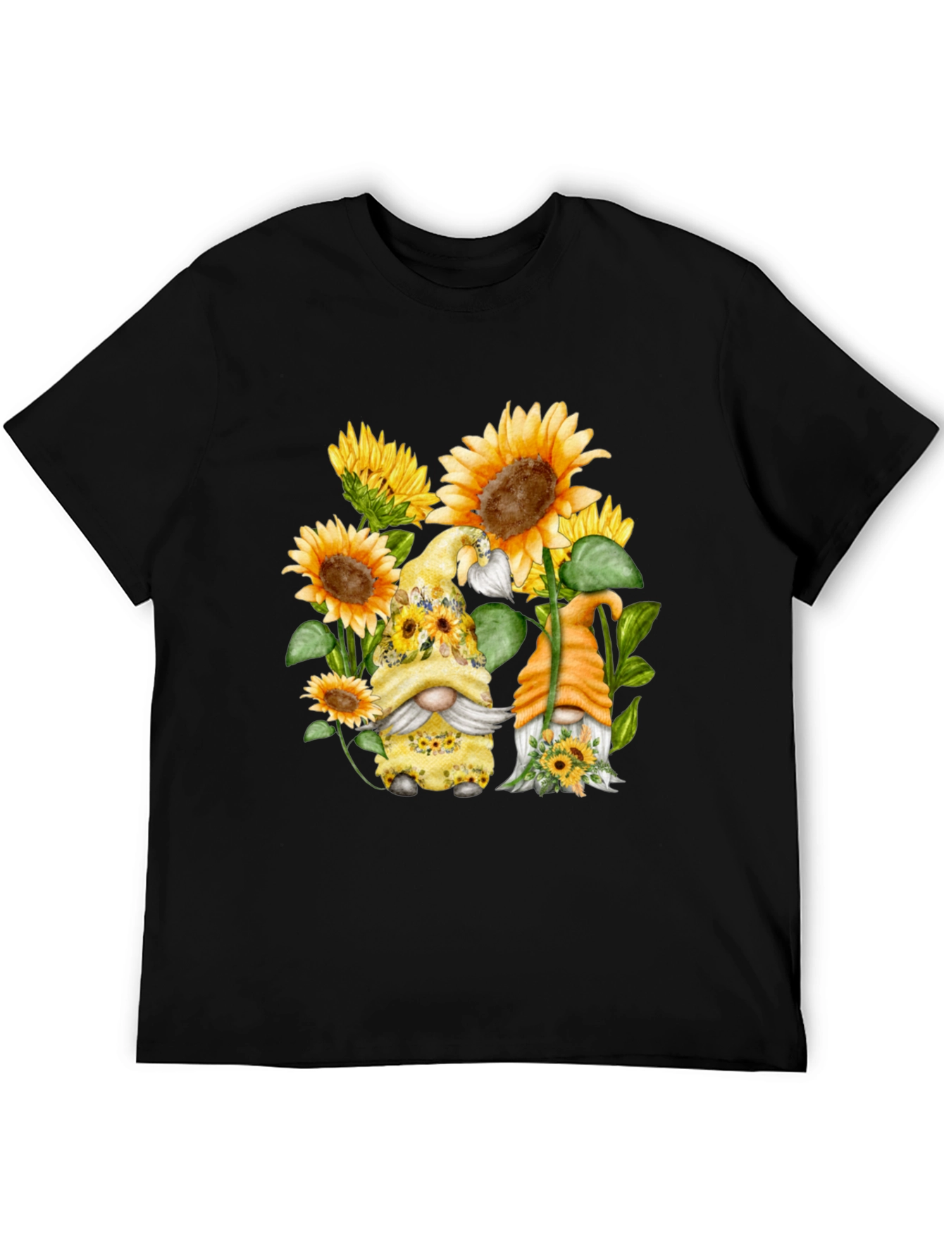 Sunflower Gnome Graphic T-Shirt