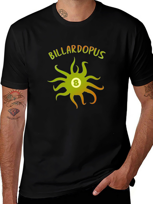 Billardopus T-Shirt - Octopus 8 Ball Graphic Tee