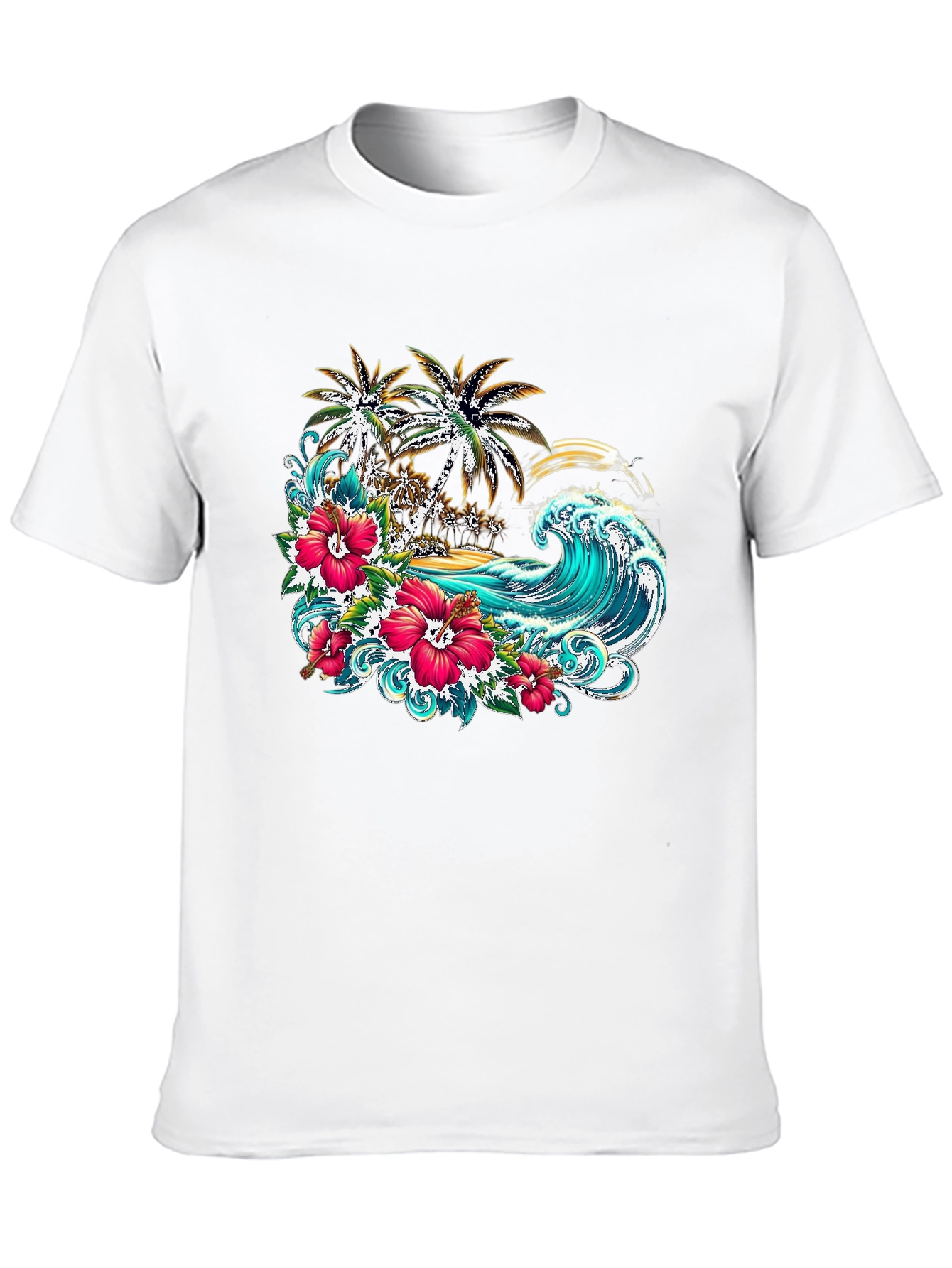 Tropical Paradise Graphic T-Shirt