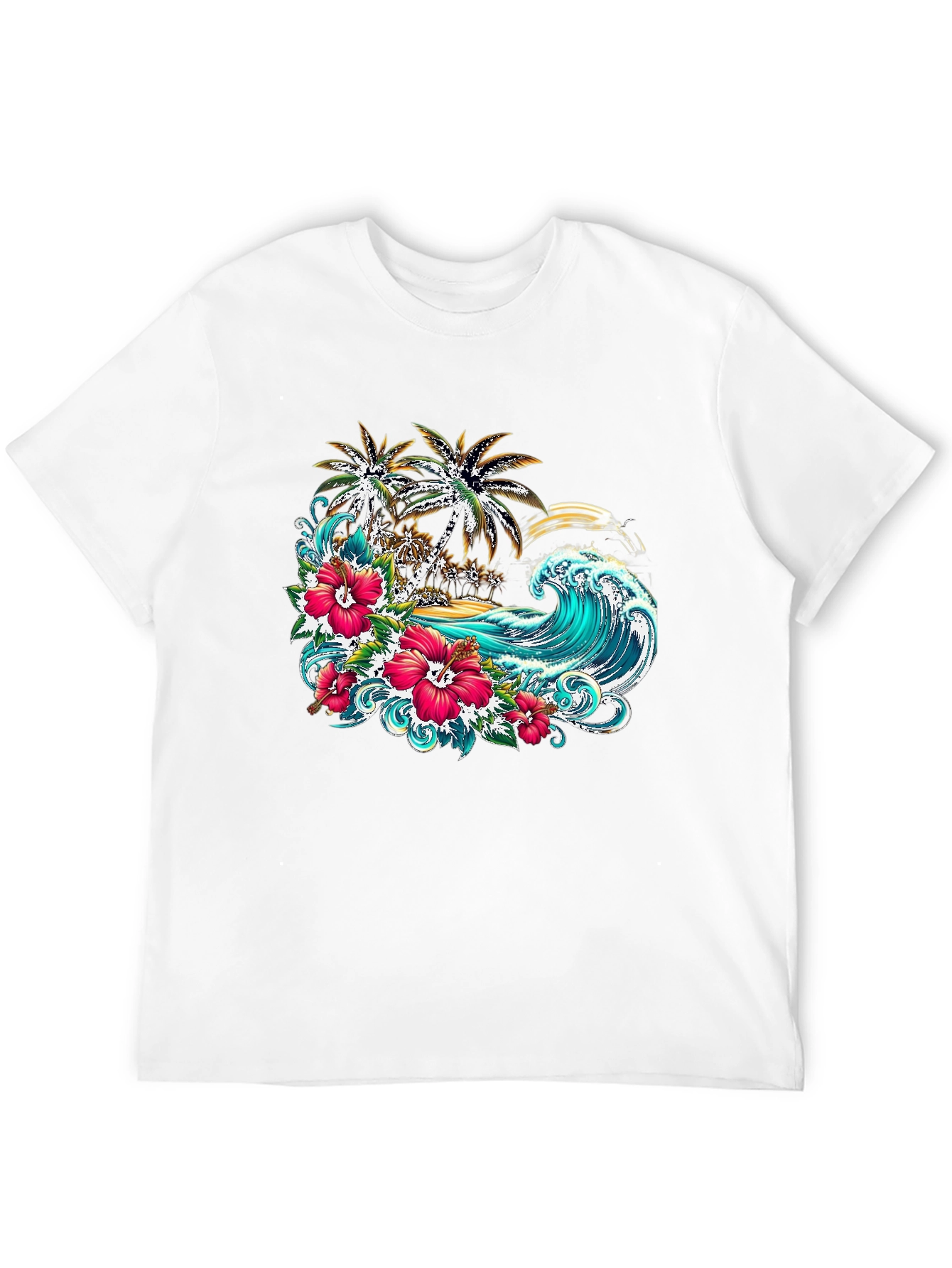 Tropical Paradise Graphic T-Shirt