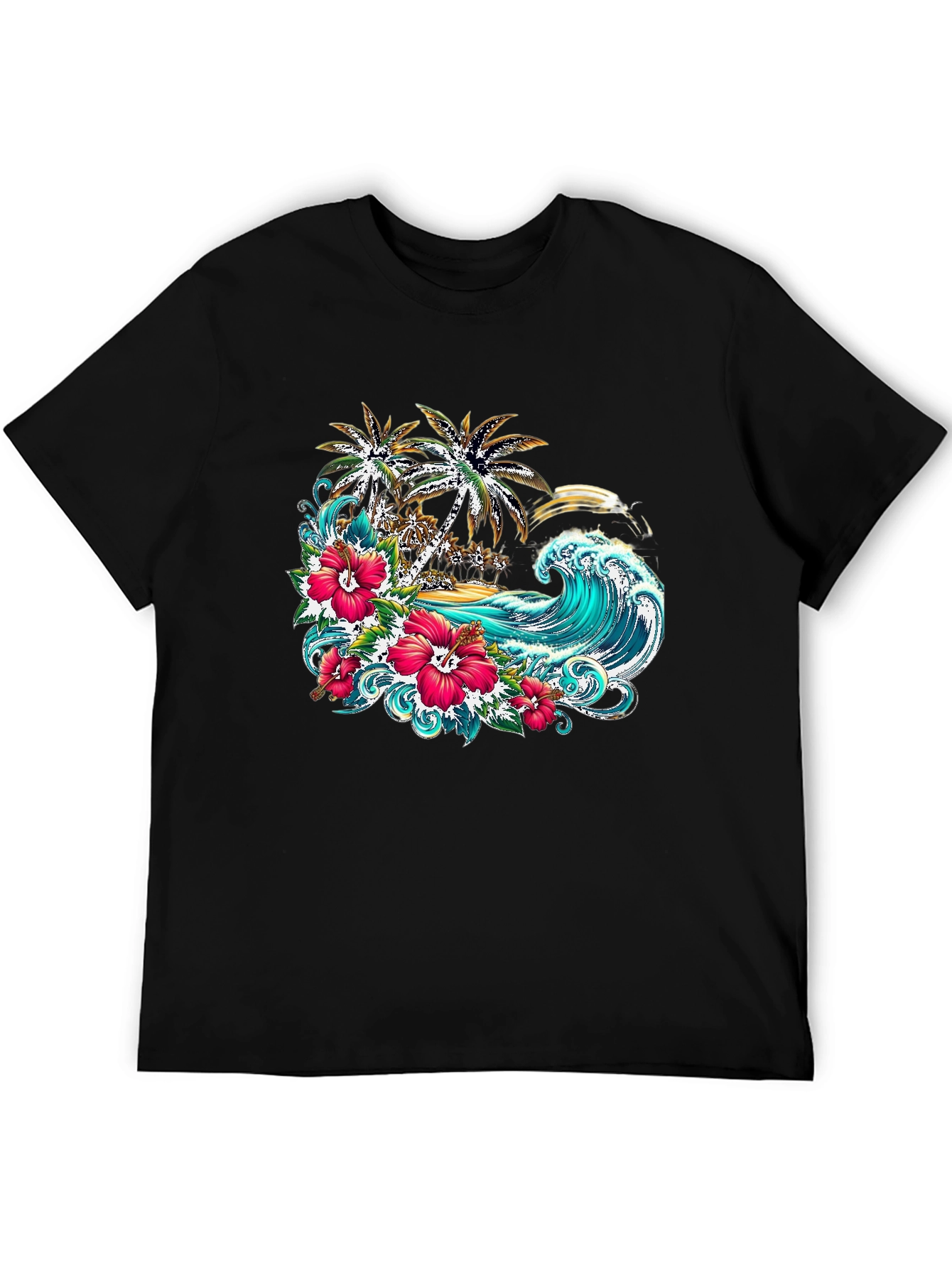 Tropical Paradise Graphic T-Shirt