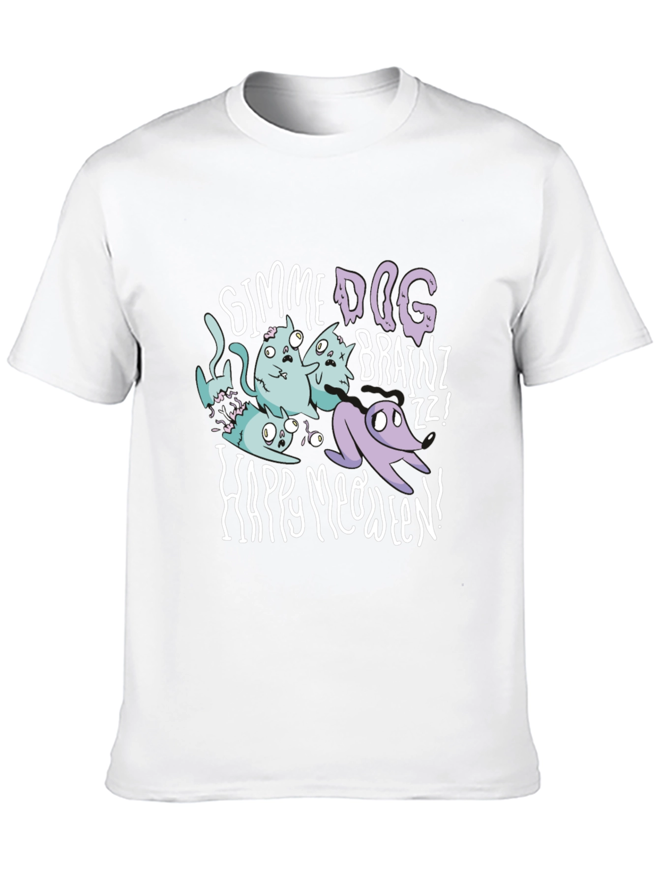 Happy Meoween Zombie Cat T-Shirt