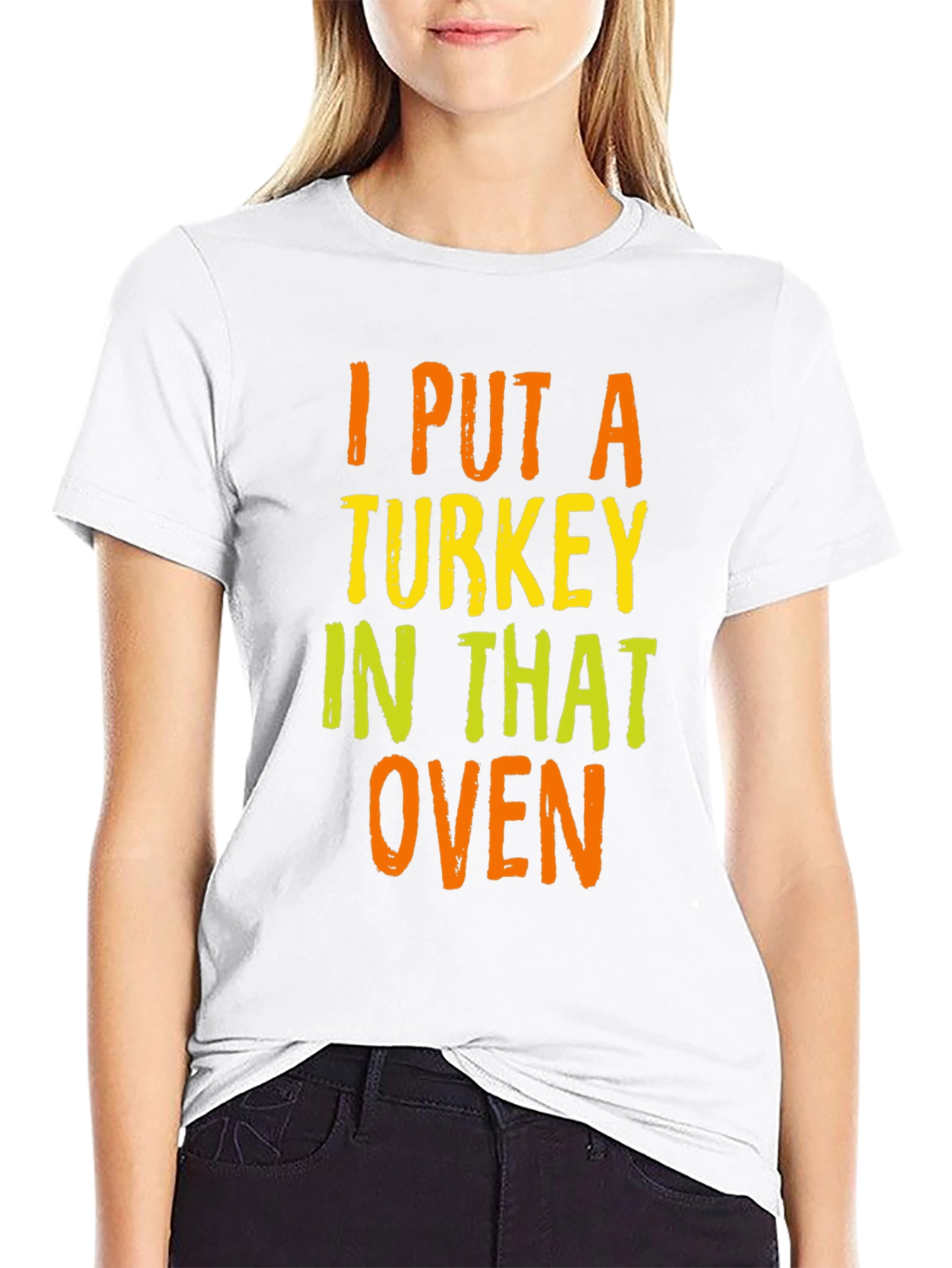 Turkey In The Oven Thanksgiving Graphic T-Shirt