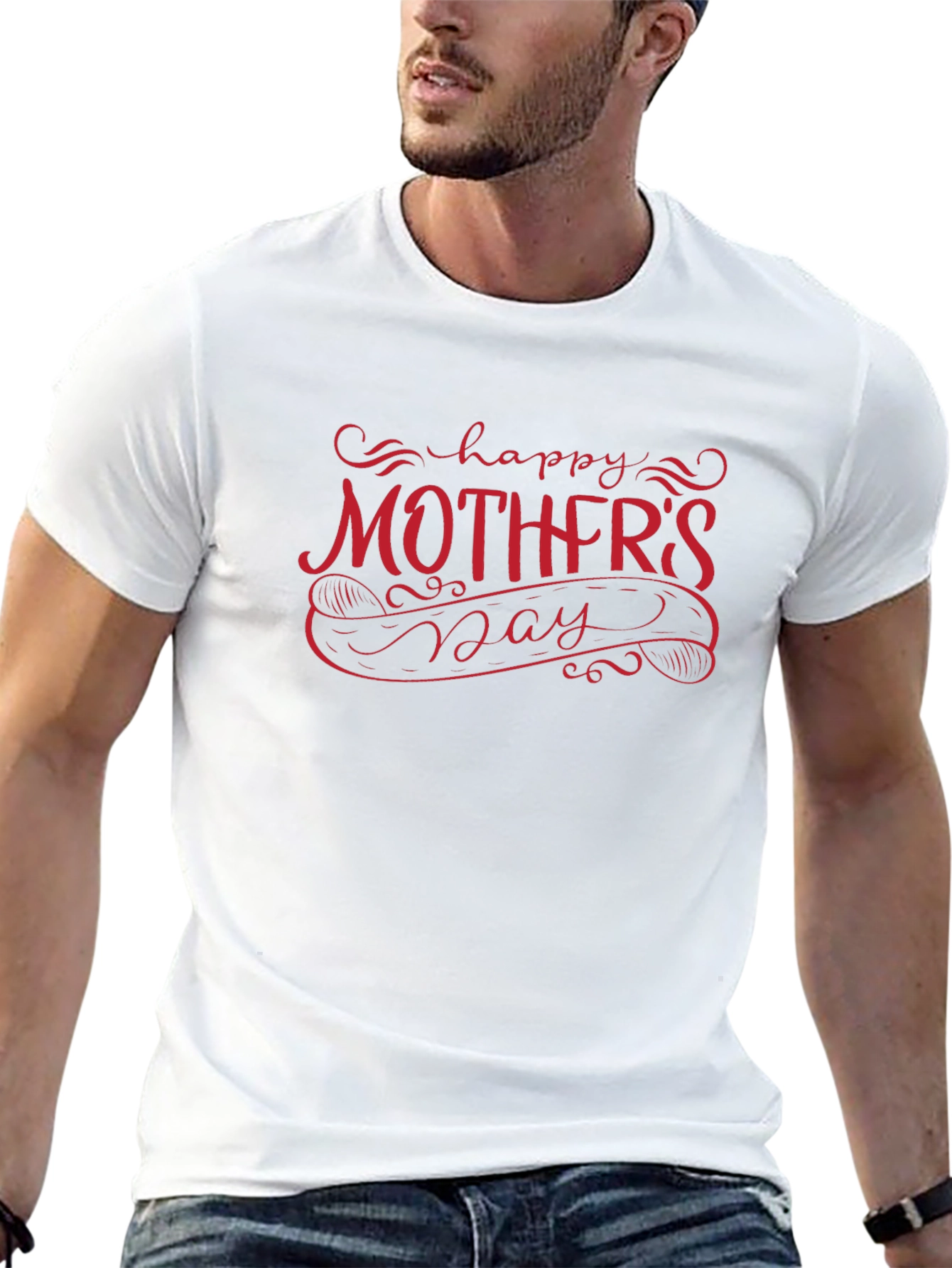 Happy Mothers Day Black T-Shirt