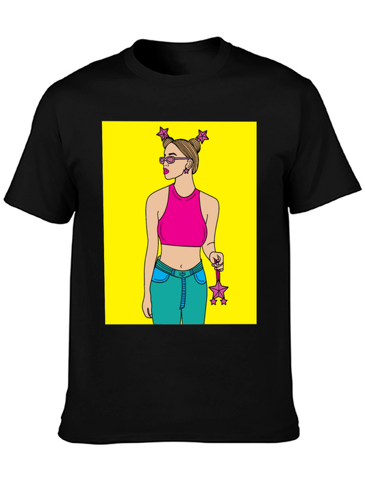 Cartoon Girl Graphic Tee