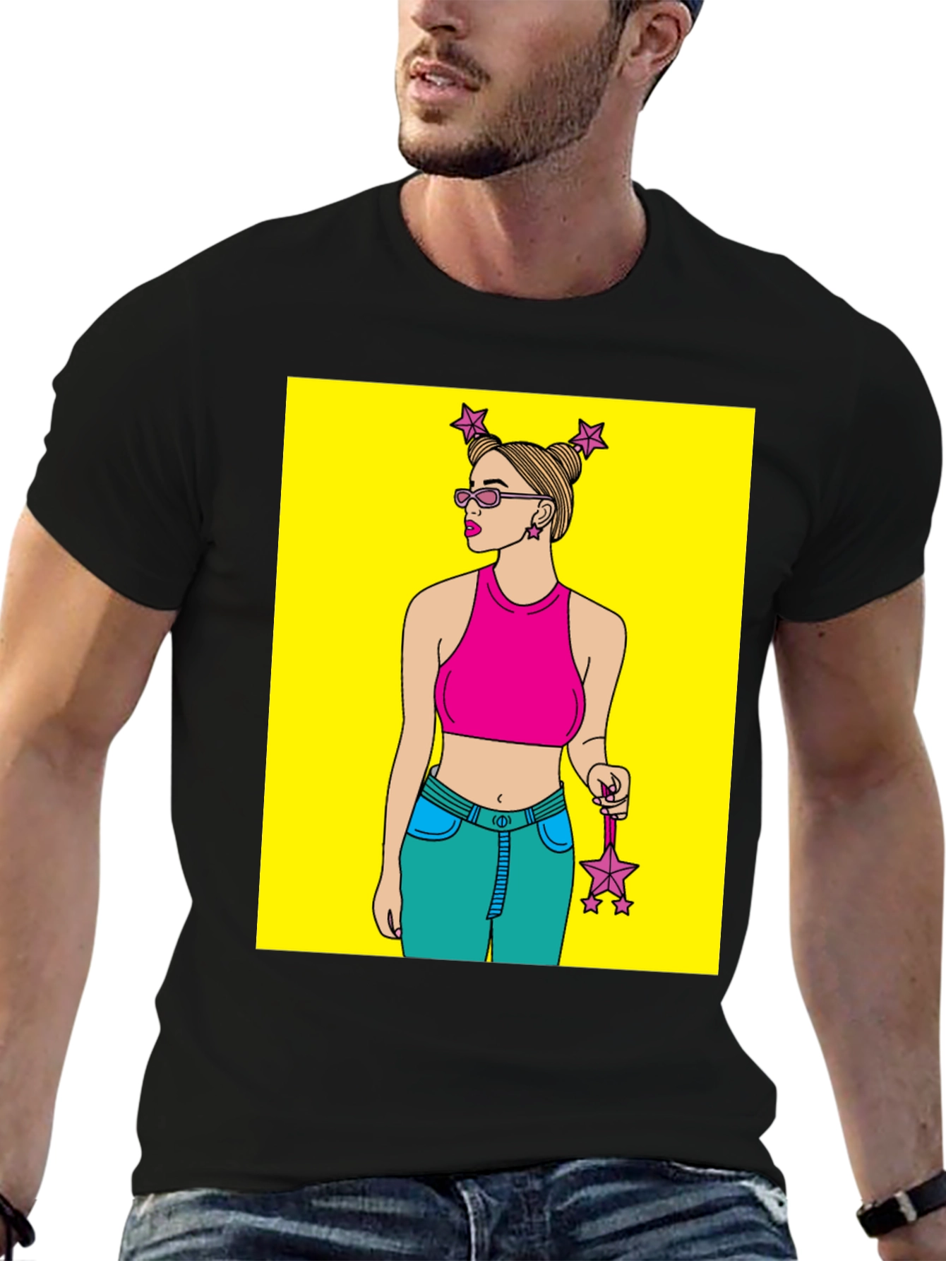 Cartoon Girl Graphic Tee